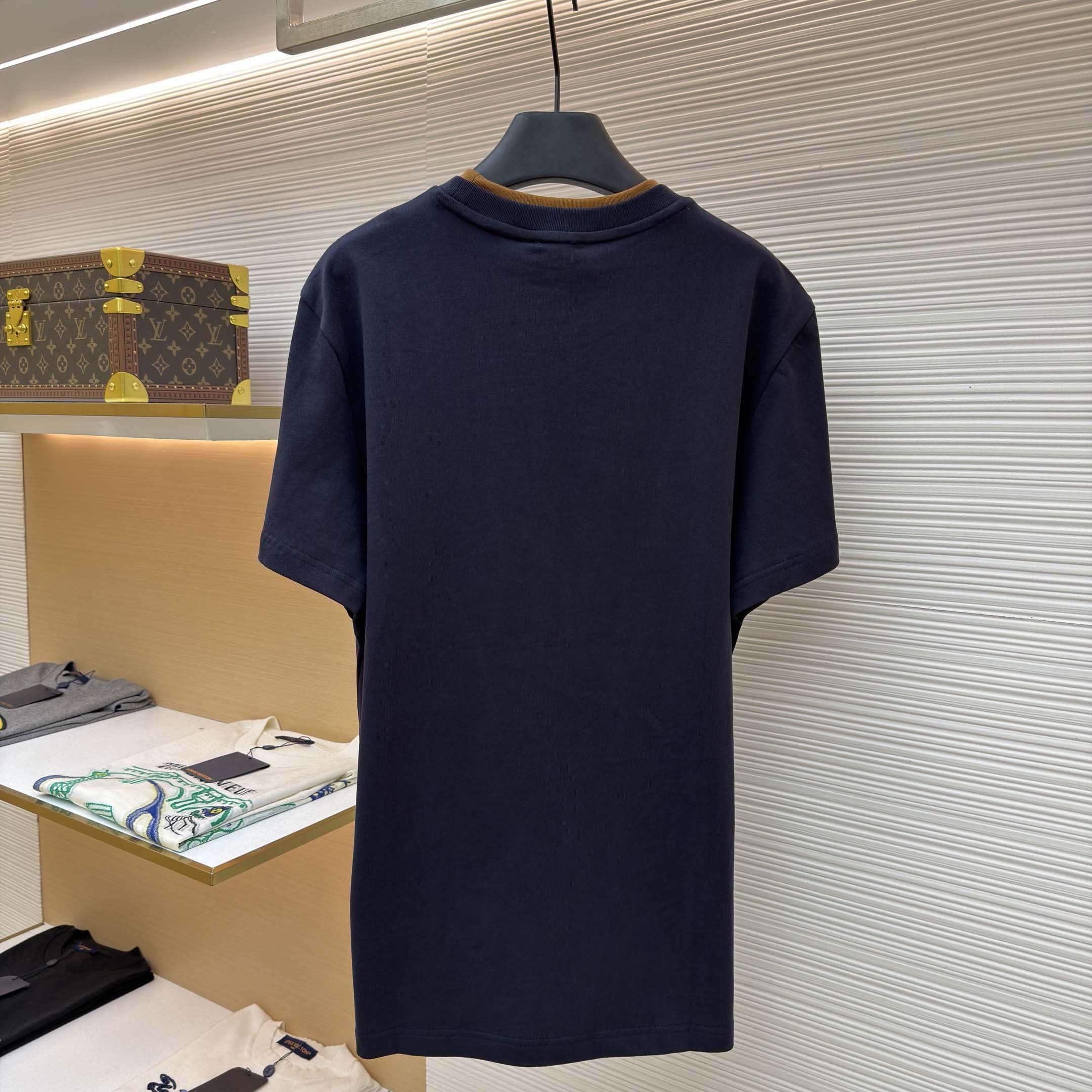 Moncler Embroidered Logo Cotton T-Shirt - DesignerGu