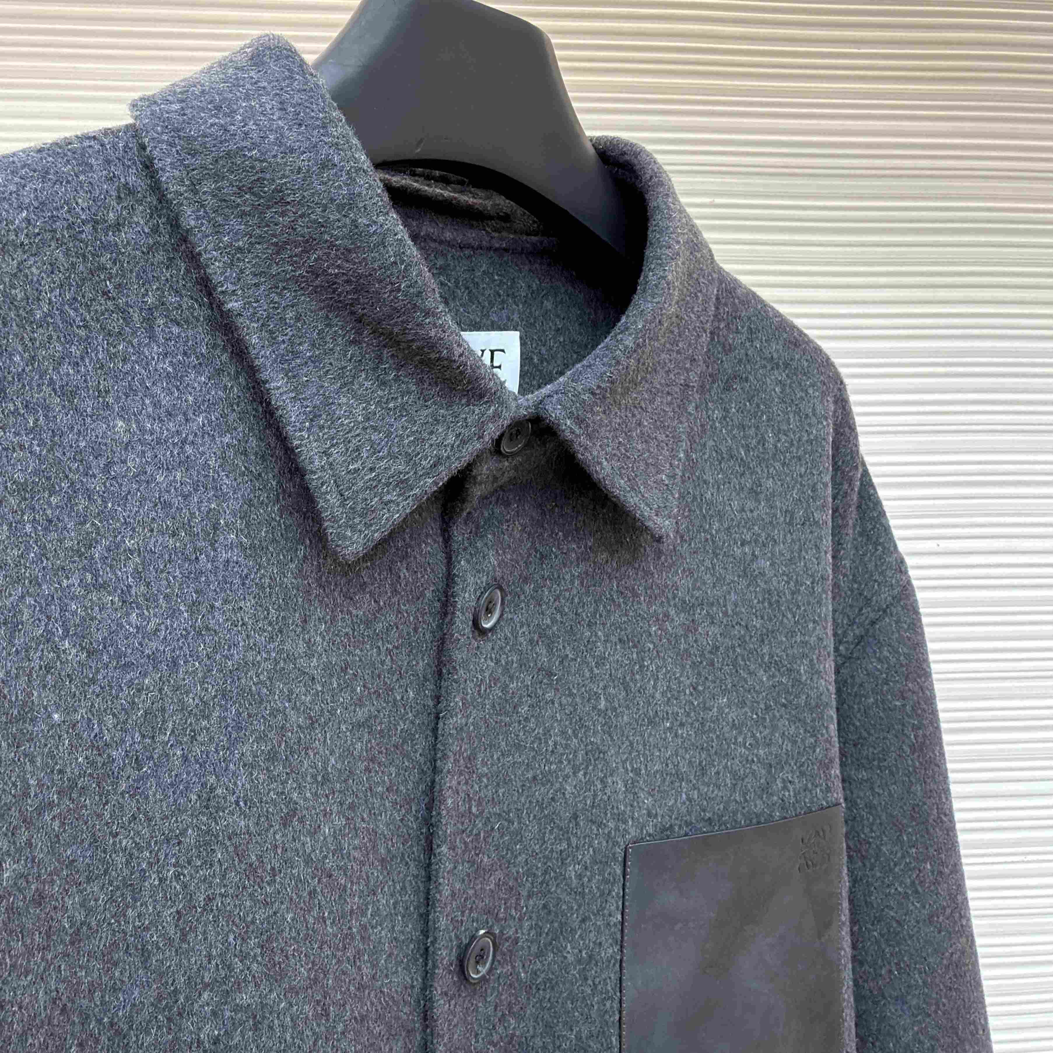 Loewe Overshirt In Wool And Cashmere - DesignerGu