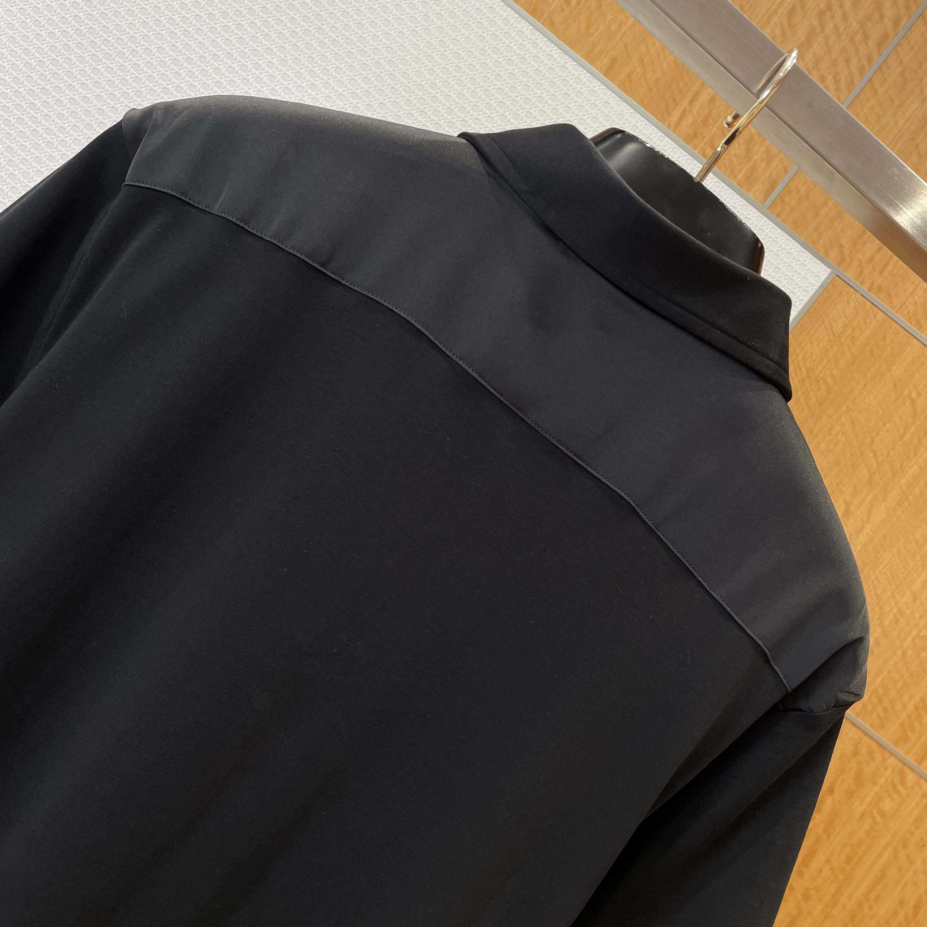 Prada Stretch Cotton Polo Shirt With Re-Nylon Details - DesignerGu