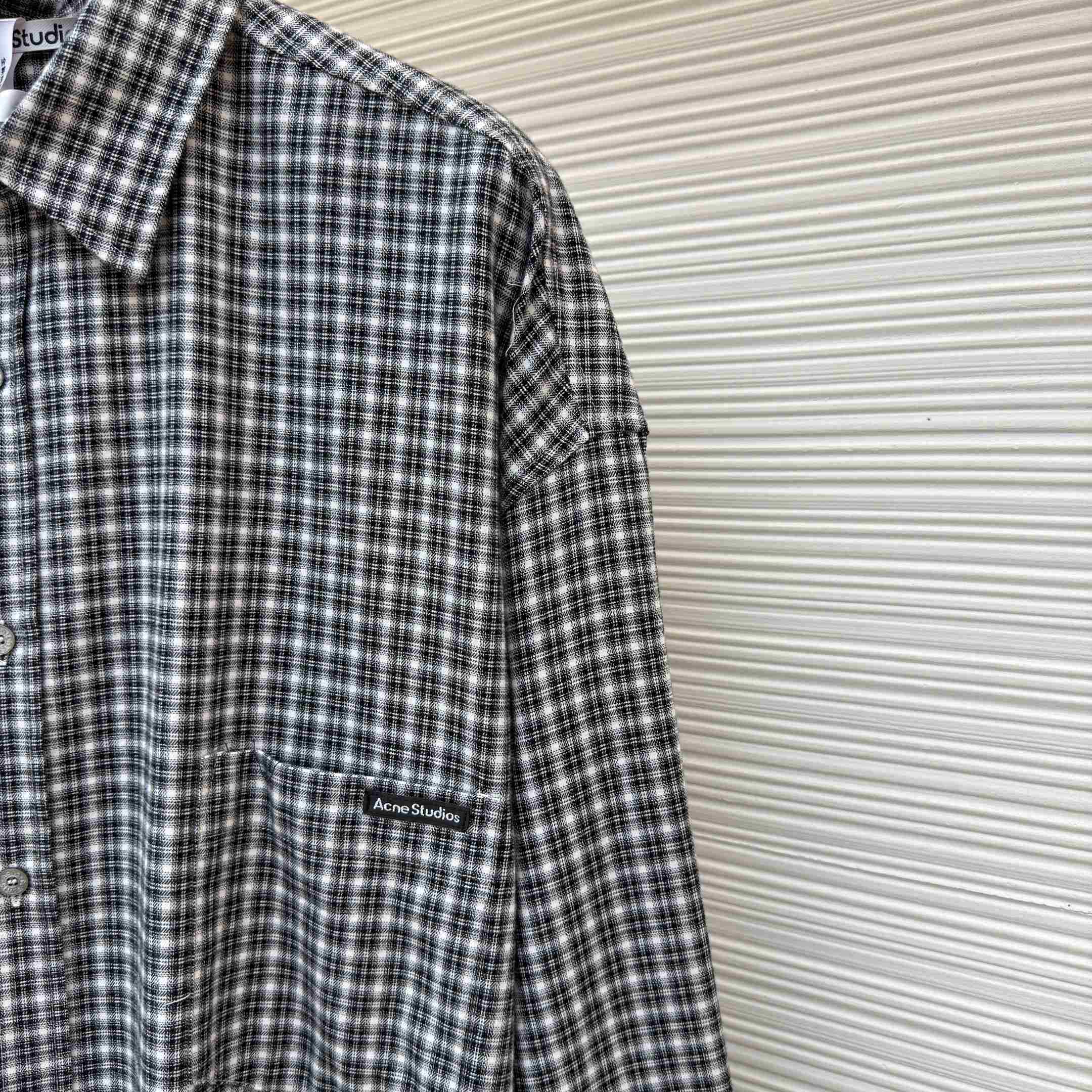 Acne Studios Flannel Button-up Shirt - DesignerGu