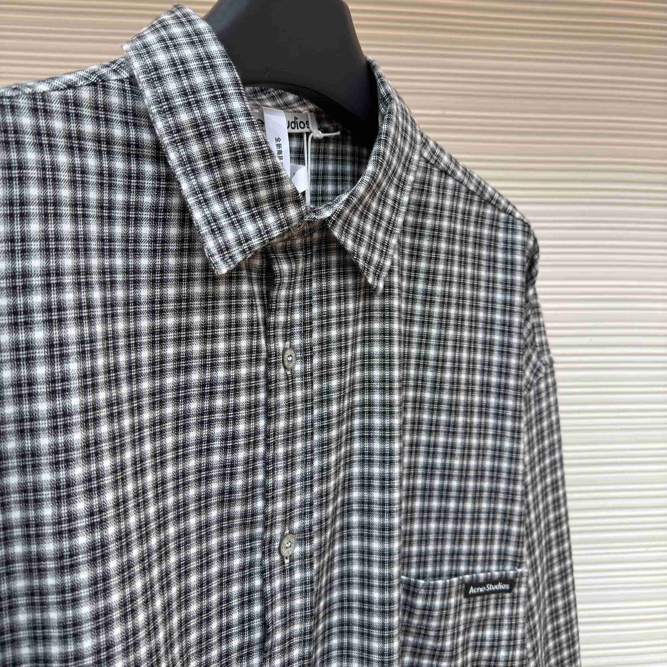 Acne Studios Flannel Button-up Shirt - DesignerGu