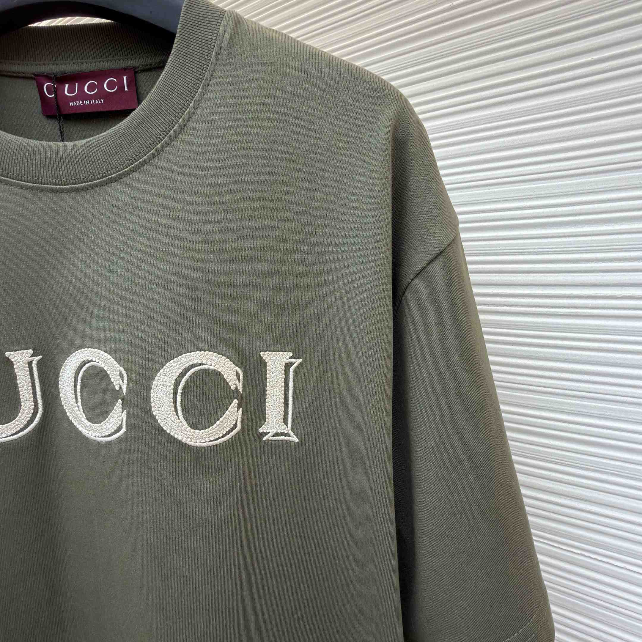 Gucci CottonJersey T-shirt With Embroidery - DesignerGu