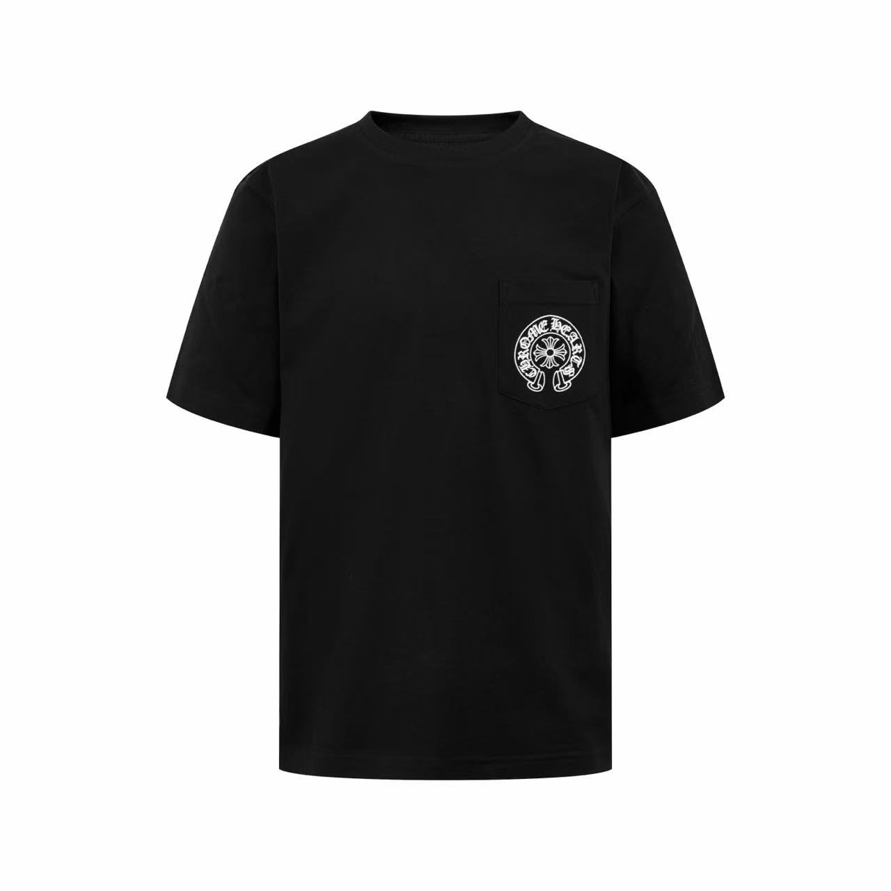 Chrome Hearts Las Vegas Exclusive Horseshoe Logo Pocket T-Shirt 'Black' - DesignerGu