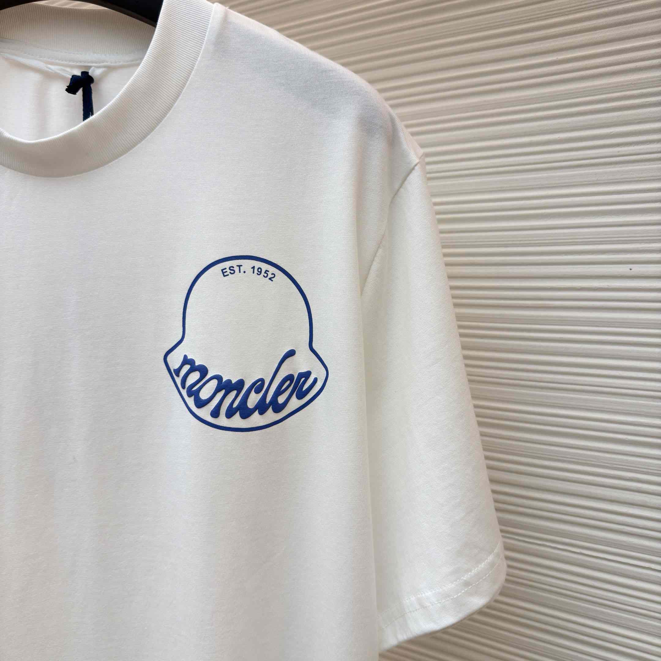 Moncler Logo Cotton T-Shirt - DesignerGu