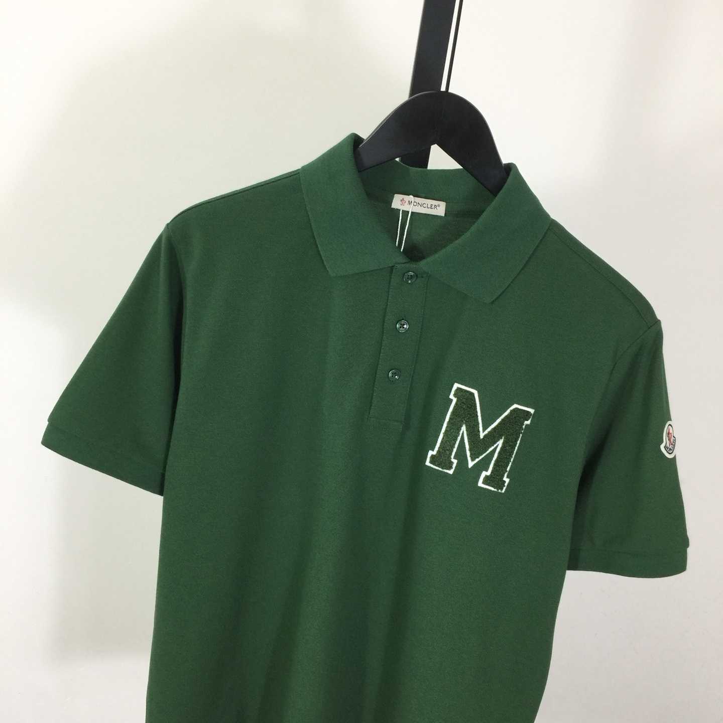 Moncler Monogram Cotton Piquet Polo Shirt - DesignerGu