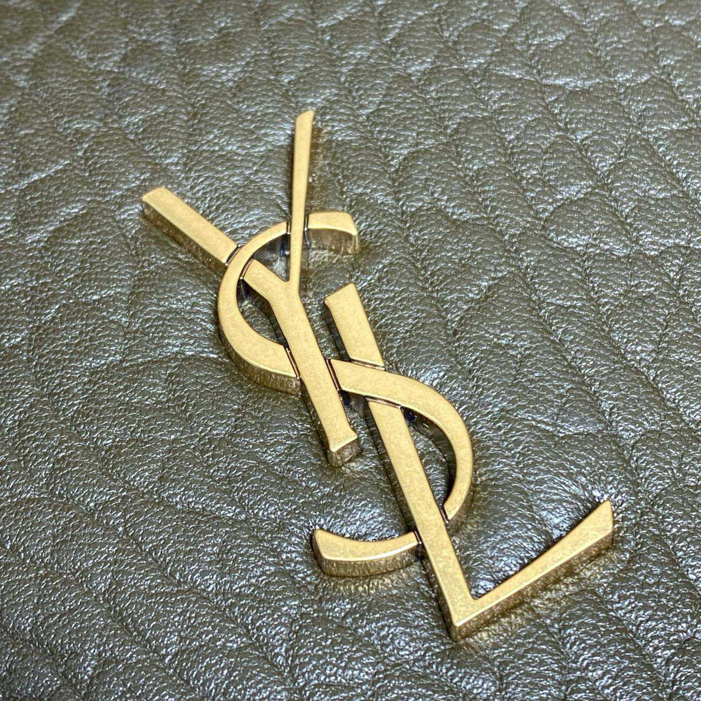 Saint Laurent Cassandre Large Pouch On Chain In Lambskin - DesignerGu