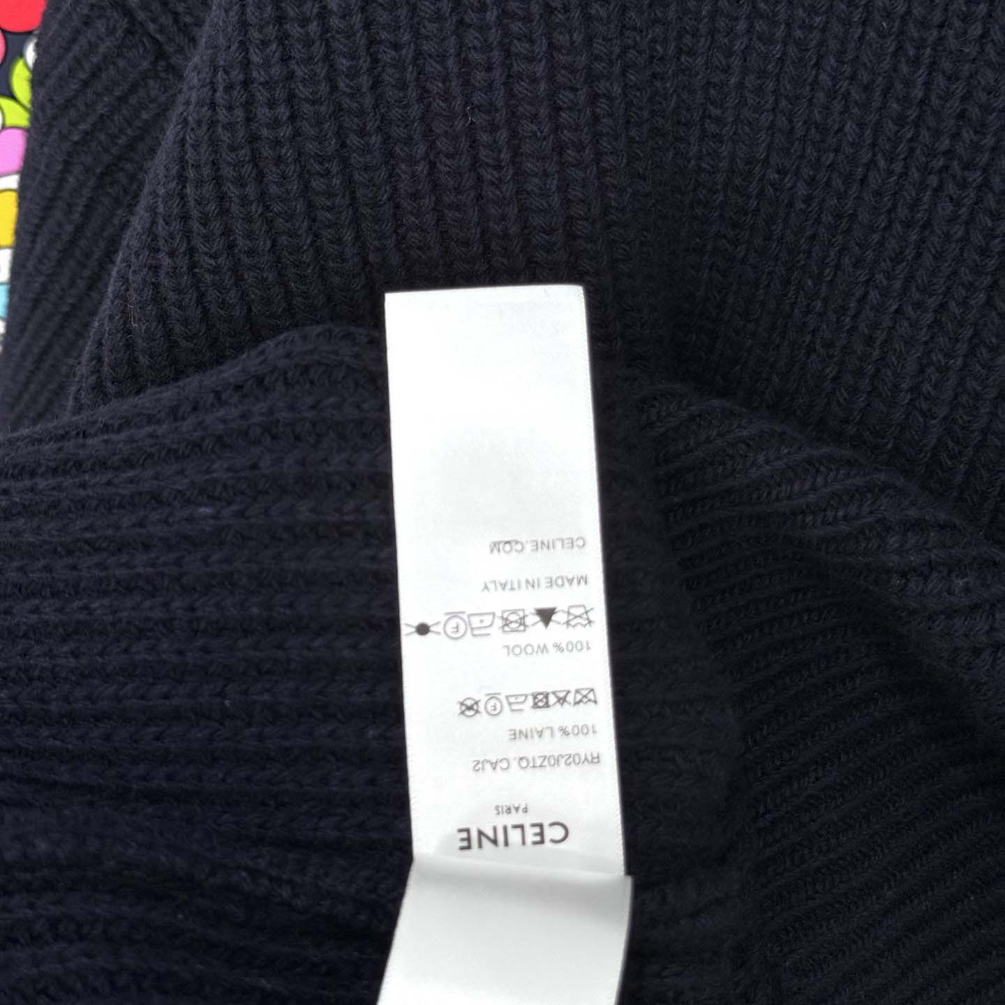 Celine Oversized Crew Neck Sweater In Wool - DesignerGu