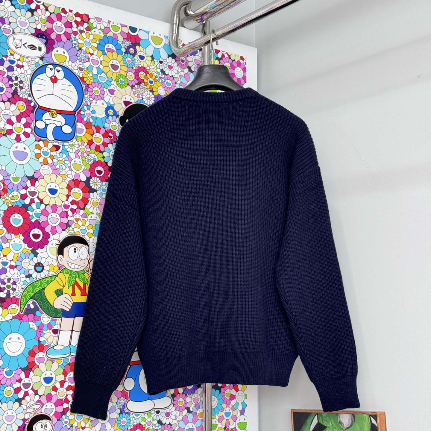 Celine Oversized Crew Neck Sweater In Wool - DesignerGu