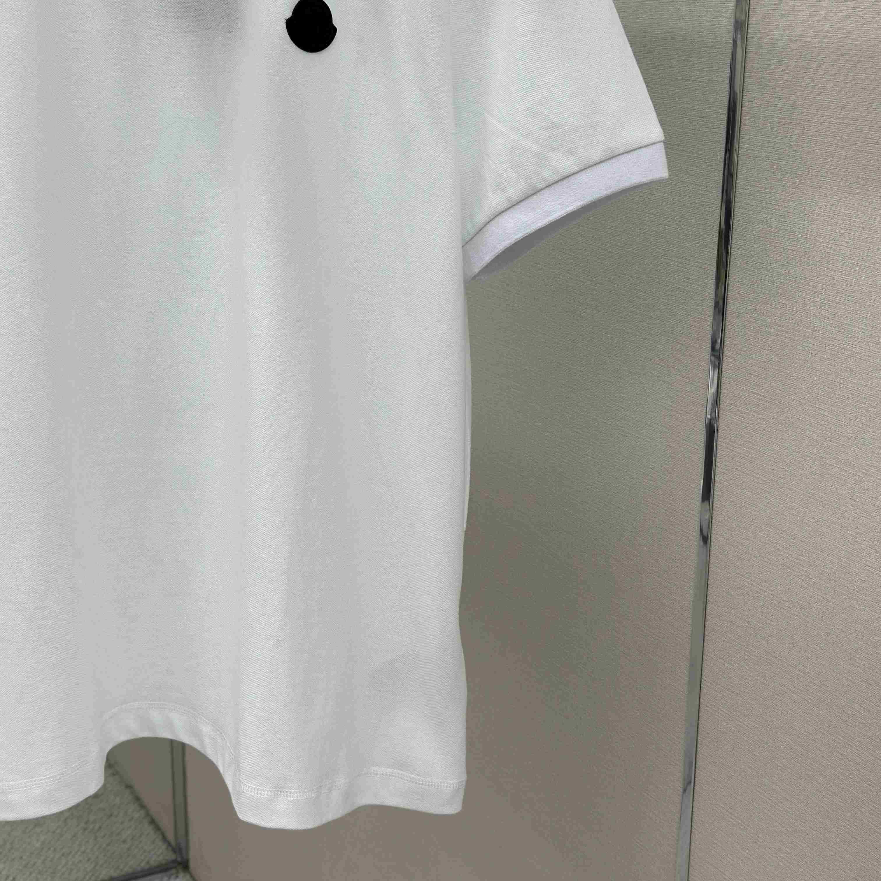 Moncler Logo Patch Cotton Piquet Polo Shirt - DesignerGu