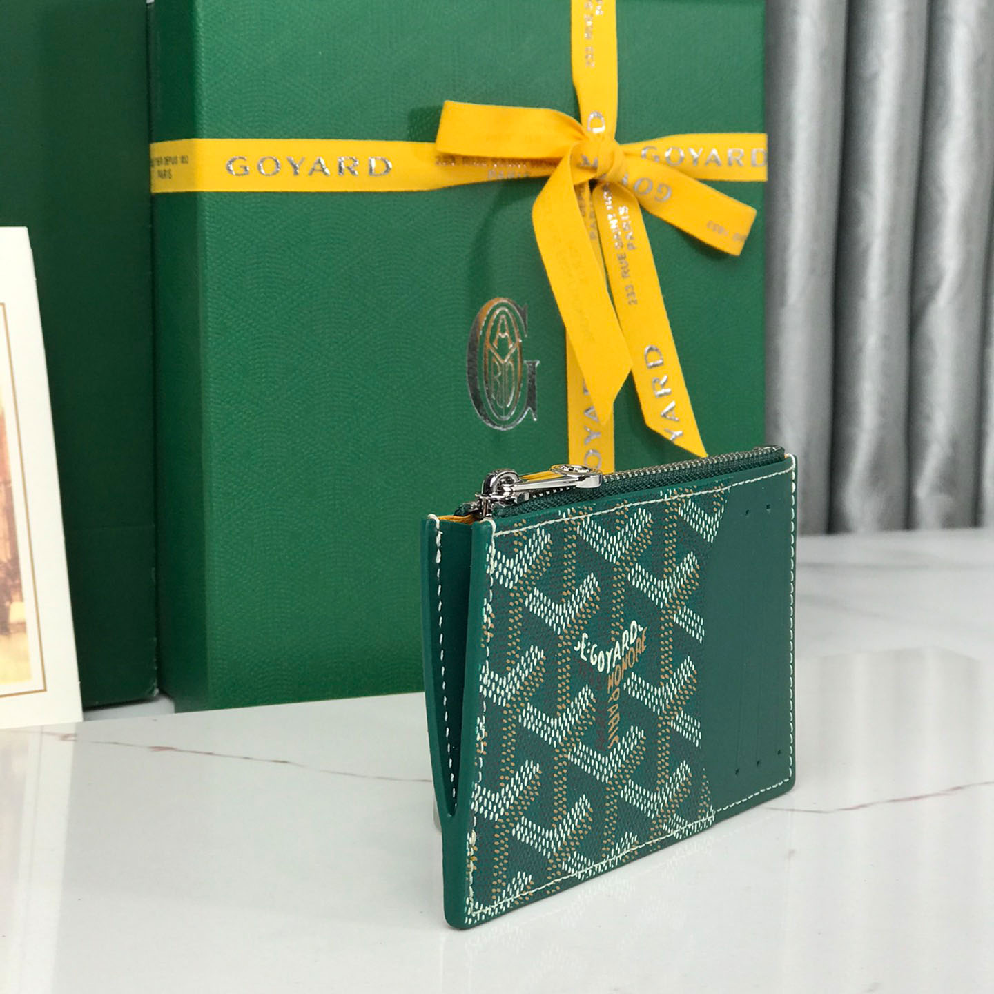 Goyard Bourbon Zipped Card Holder - DesignerGu