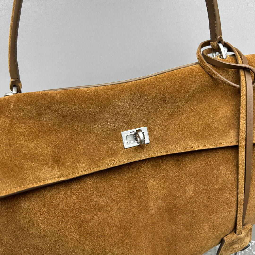 Balenciaga  Rodeo Handbag Medium In Camel - DesignerGu