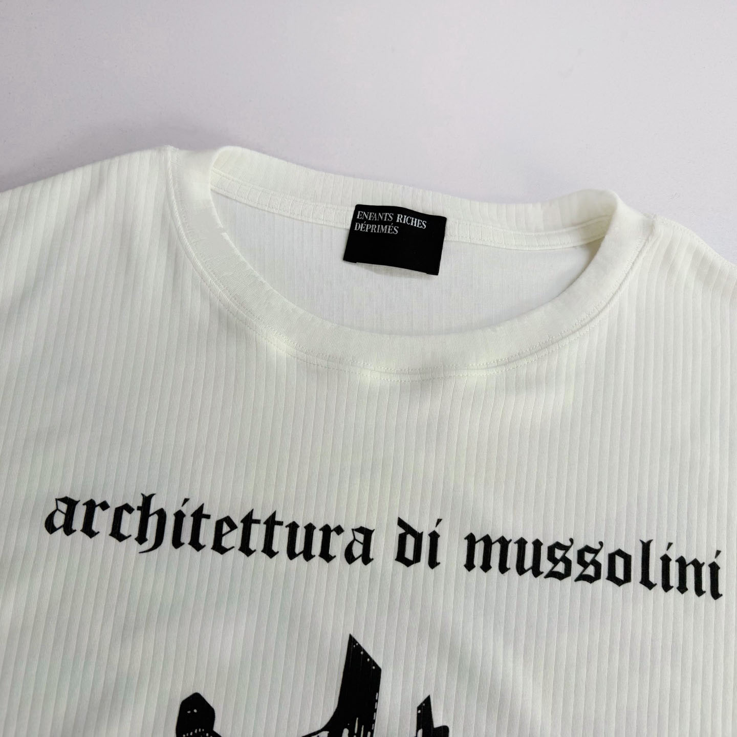 Enfants Riches Déprimés Tabac Rat Mesh Shirt 'Faded White' - DesignerGu