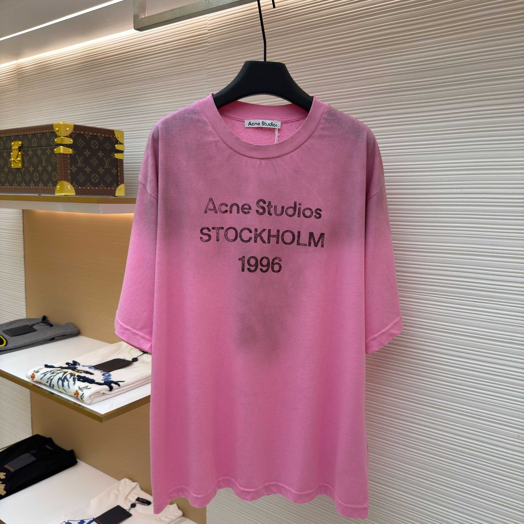 Acne Studios  Logo Tshirt - Relaxed Fit - DesignerGu