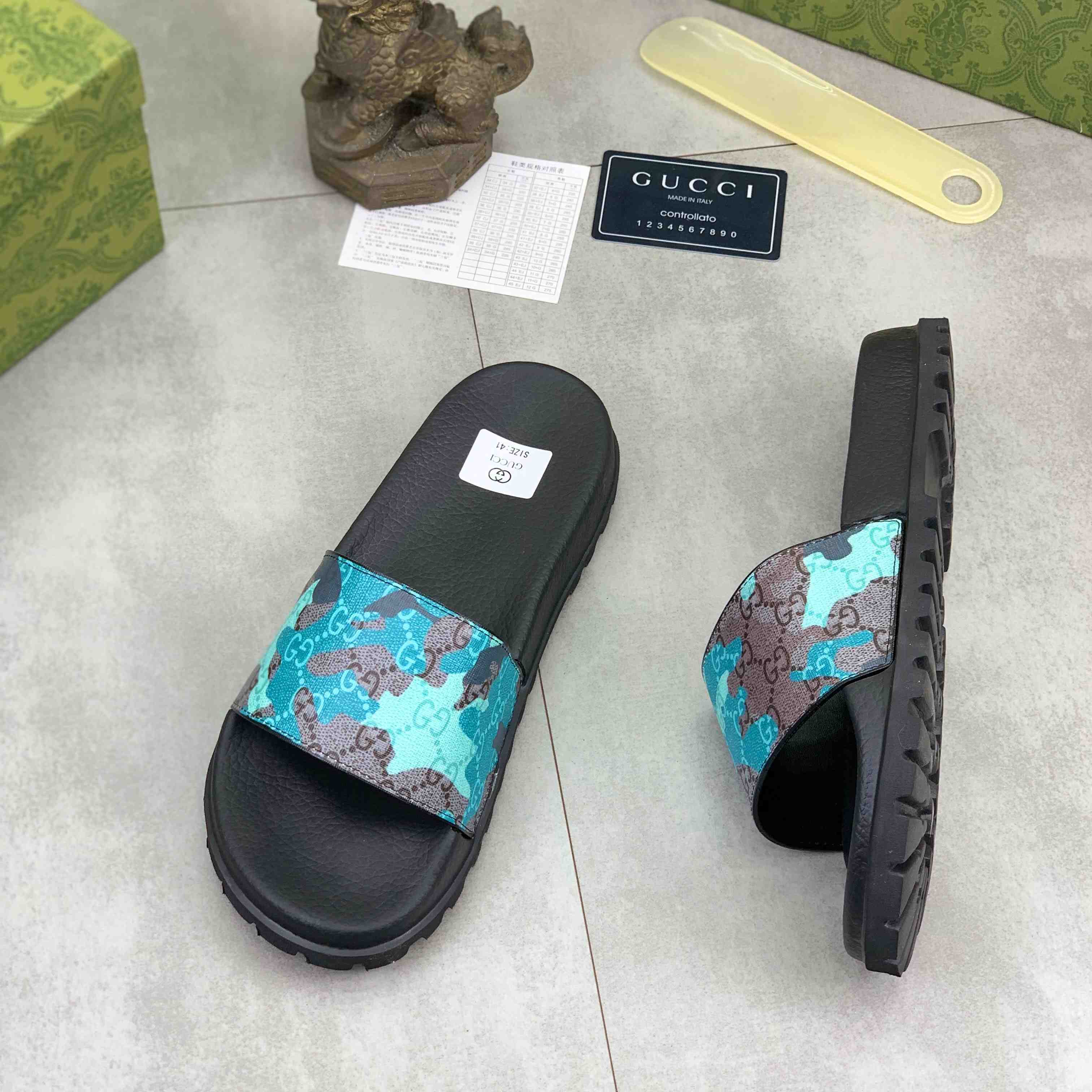 Gucci Lug-sole Slide Sandal - DesignerGu