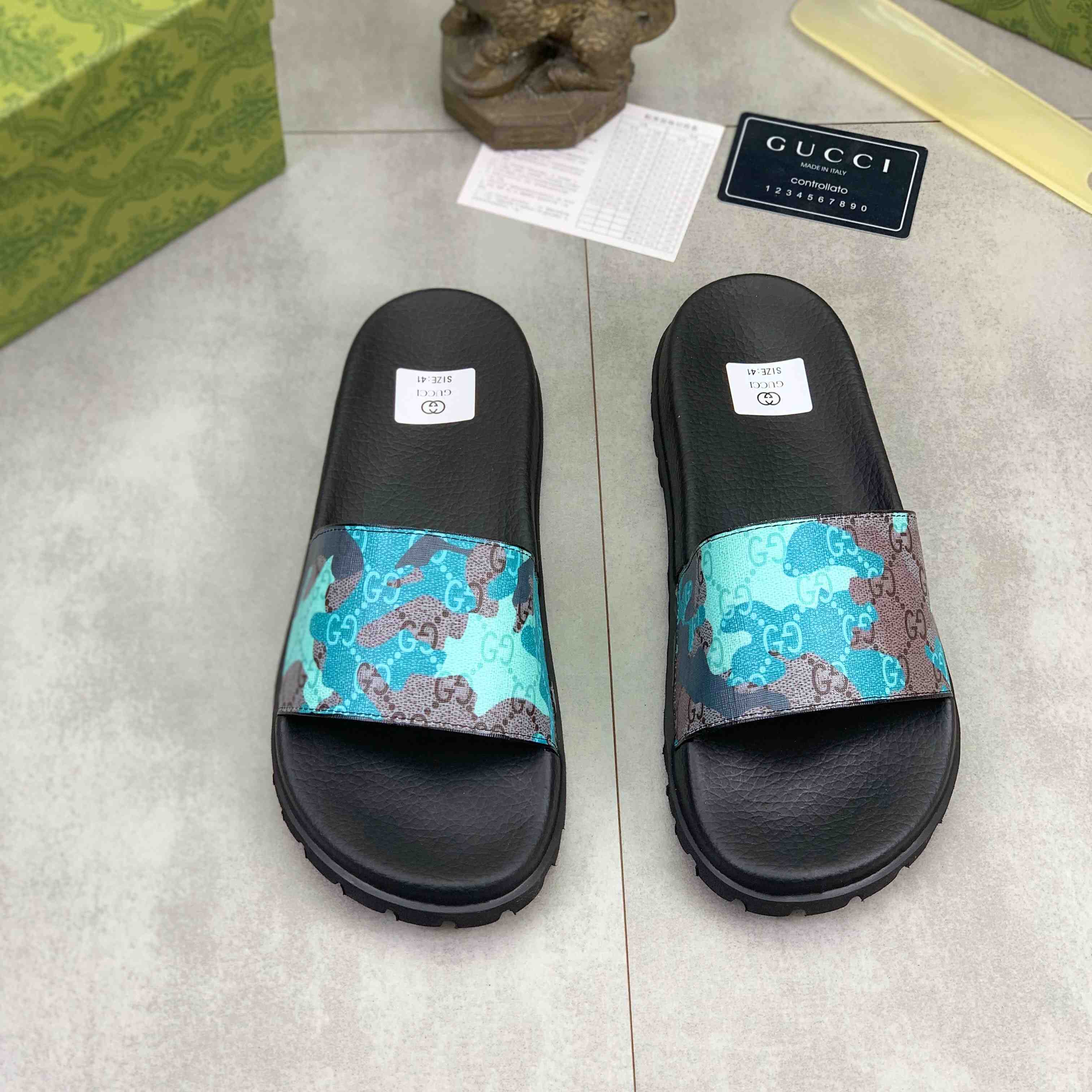 Gucci Lug-sole Slide Sandal - DesignerGu