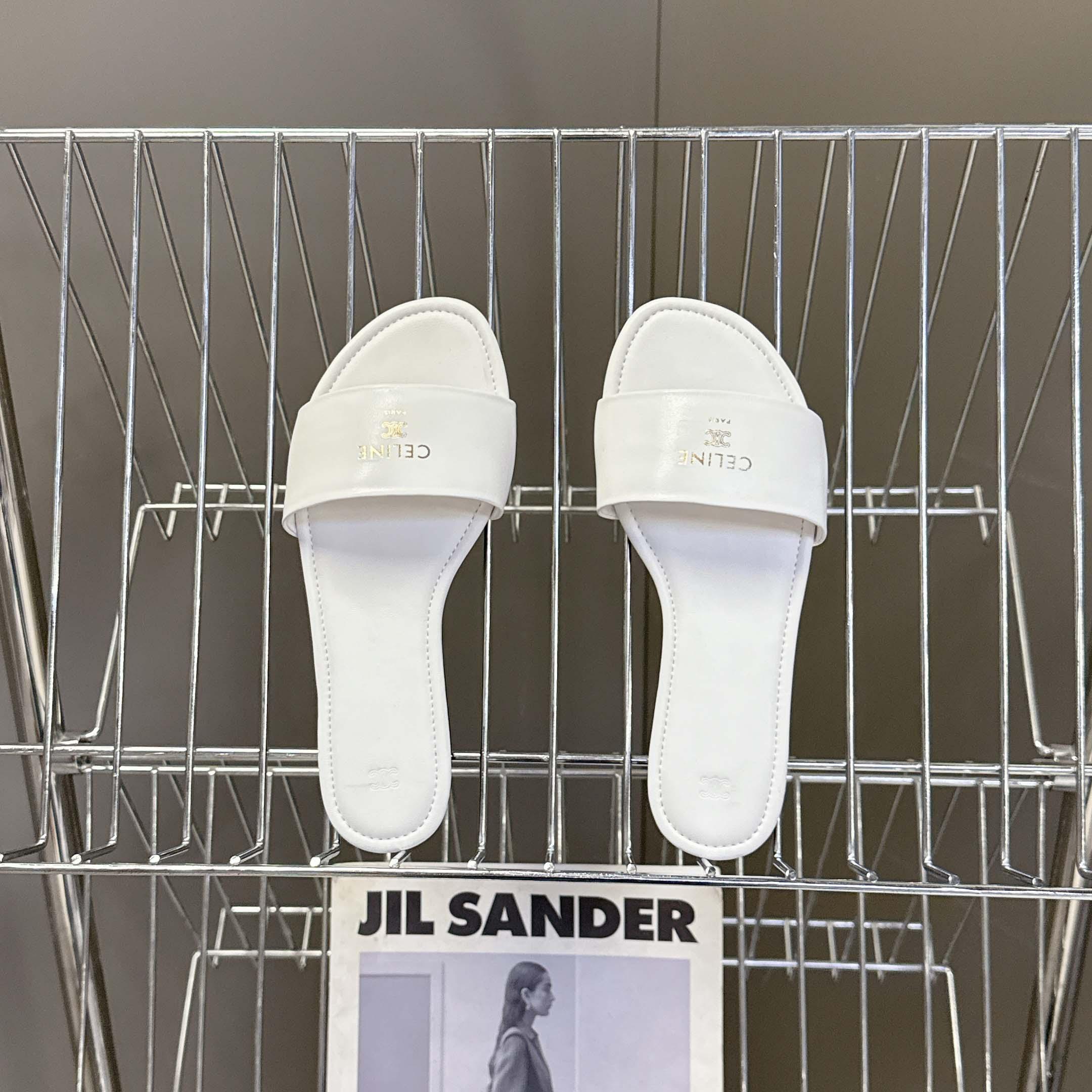 Celine Coast Mule In Lambskin - DesignerGu