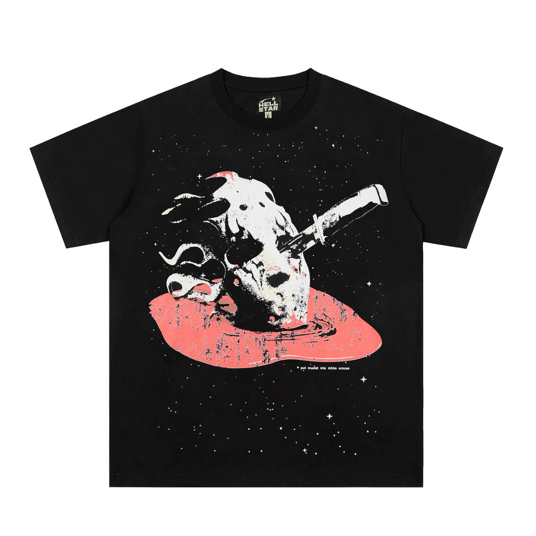 Hellstar Killer Mask T-Shirt 'Black' - DesignerGu