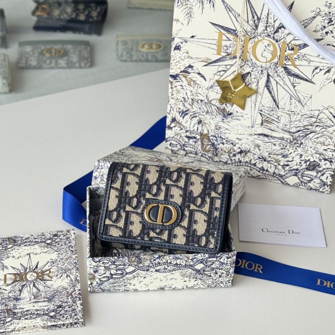 Dior 30 Montaigne Glycine Wallet  - DesignerGu