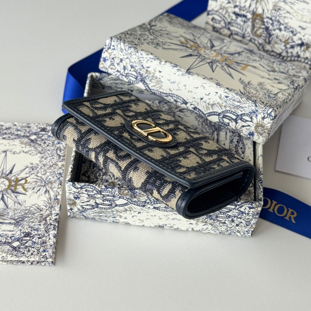 Dior 30 Montaigne Glycine Wallet  - DesignerGu