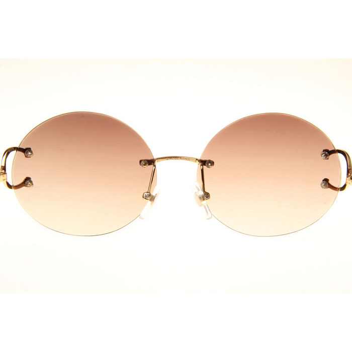 Cartier CT 4193832 Sunglasses In Gold Gradient Brown - DesignerGu