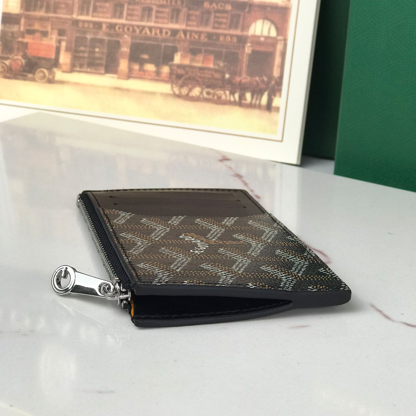 Goyard Bourbon Zipped Card Holder - DesignerGu
