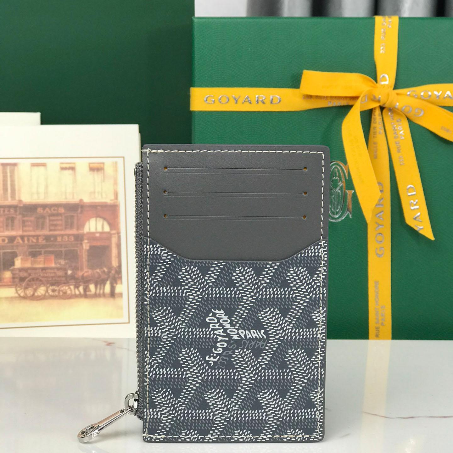 Goyard Bourbon Zipped Card Holder - DesignerGu