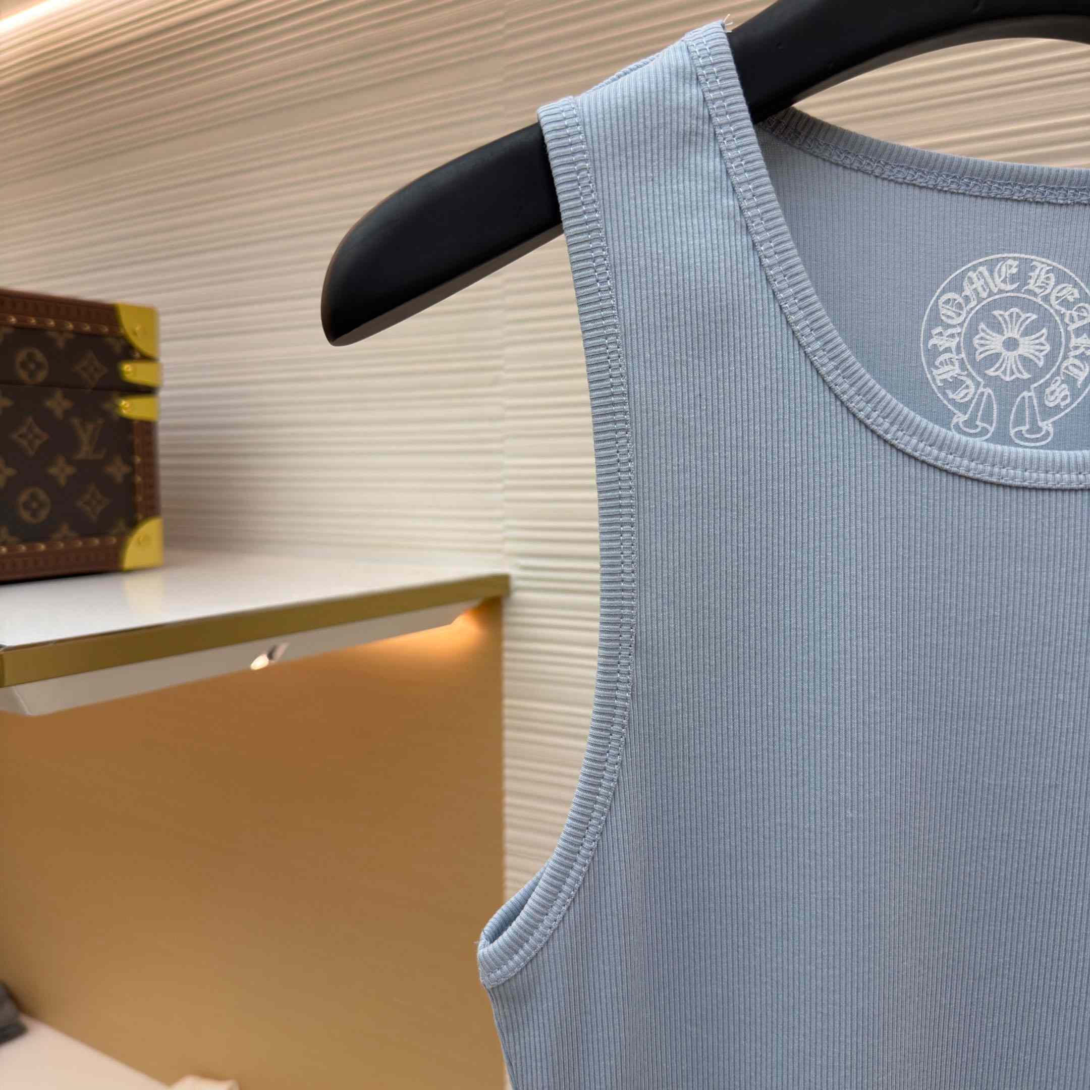 Chrome Hearts Rib Tank 'Baby Blue' - DesignerGu