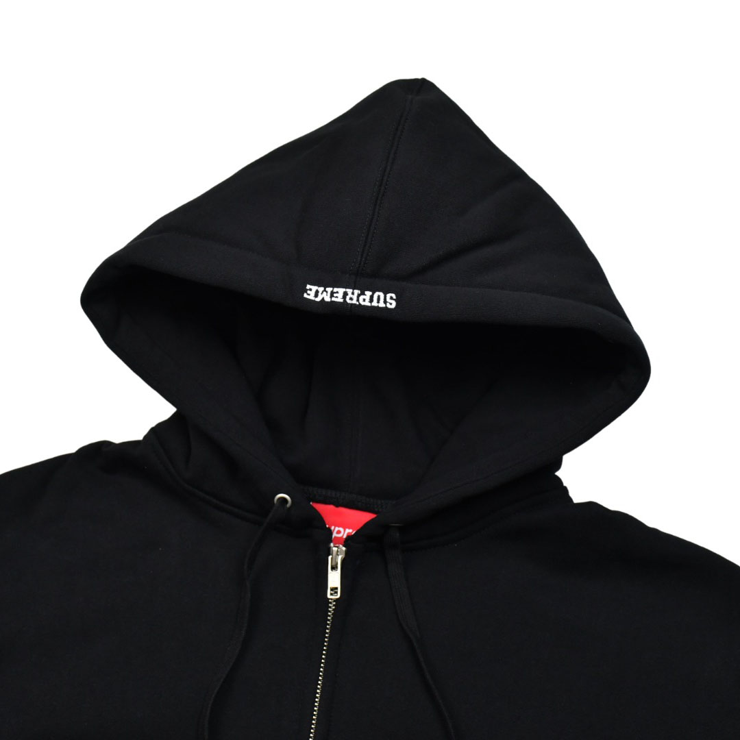 Supreme x Michael Jackson Graphic-Print Zip-Up Hoodie - Black - DesignerGu