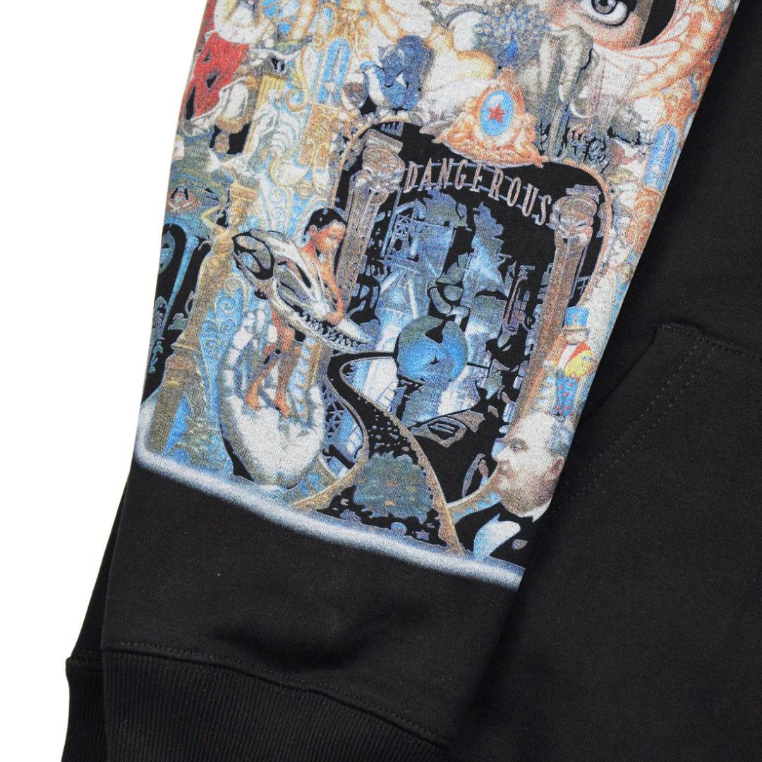 Supreme x Michael Jackson Graphic-Print Zip-Up Hoodie - Black - DesignerGu