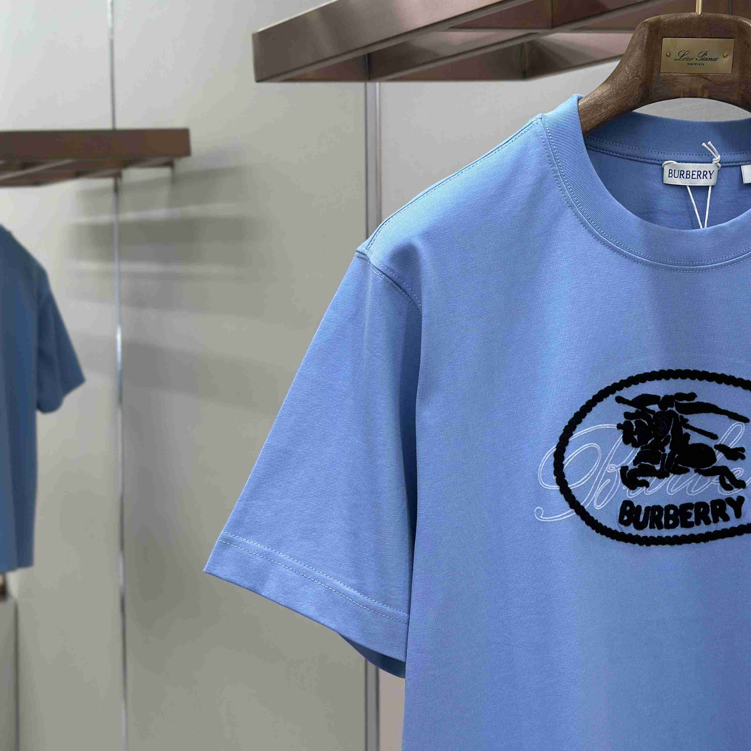 Burberry Knight Stamp Cotton T-shirt - DesignerGu