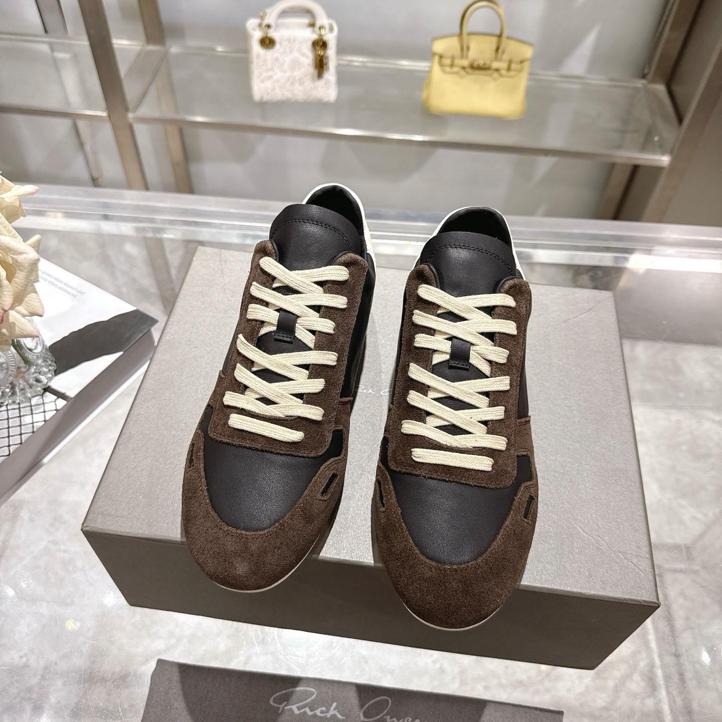 Rick Owens Concordians Minimal Sneaker 'Dark Dust Black' - DesignerGu