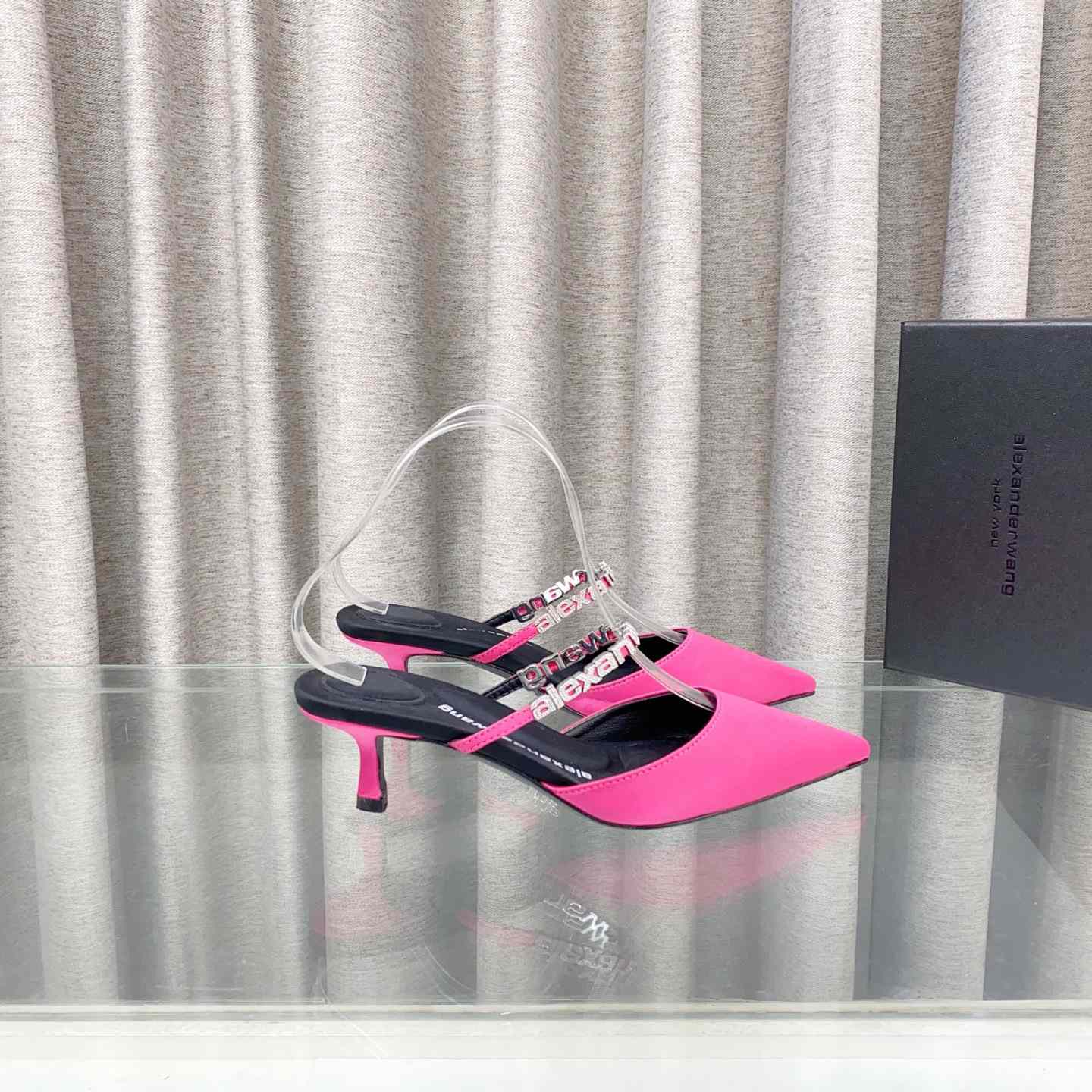 Alexander Wang Delphine Embellished Mid-heel Mules - DesignerGu