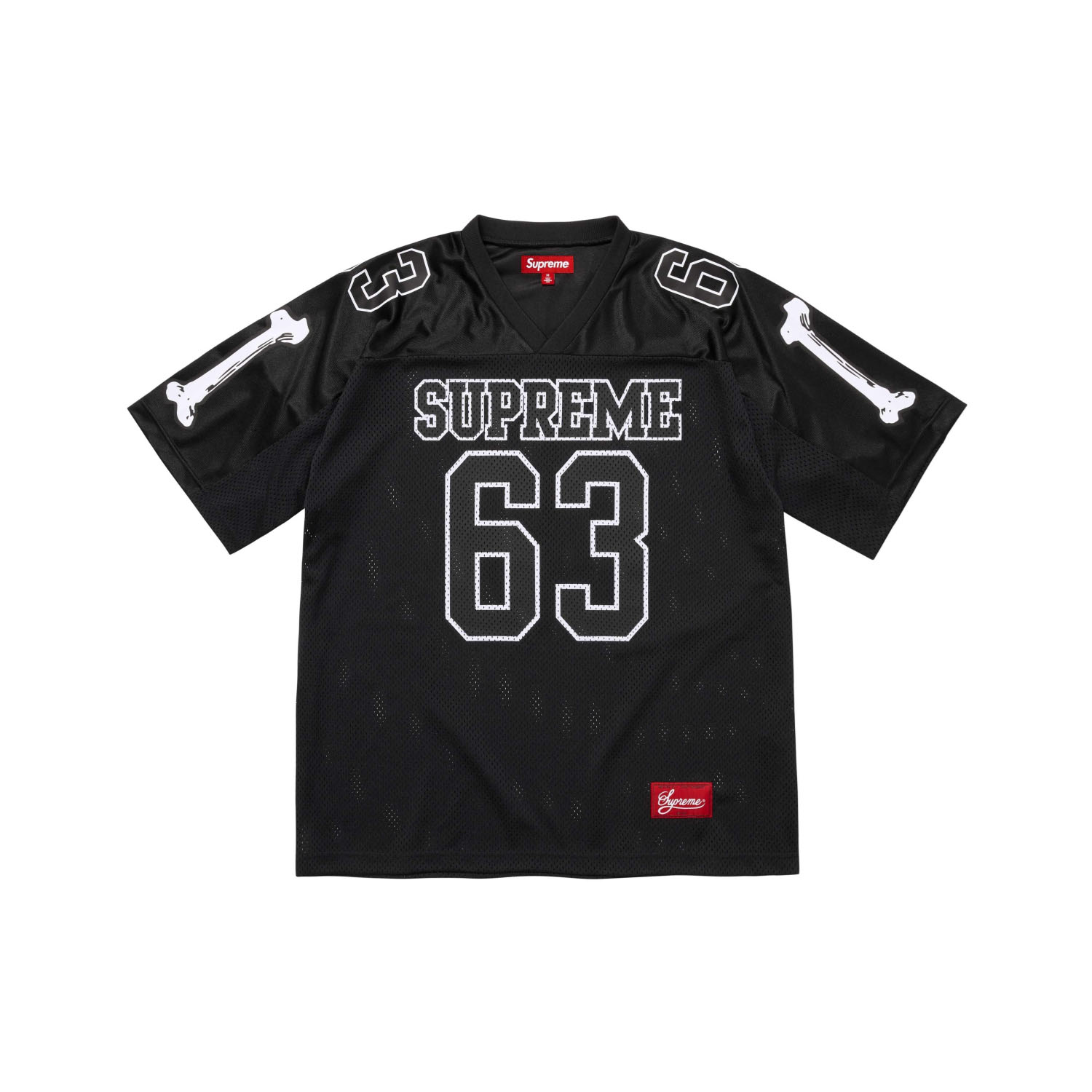 Supreme Stadium Bones Football "Black" T-shirt - DesignerGu
