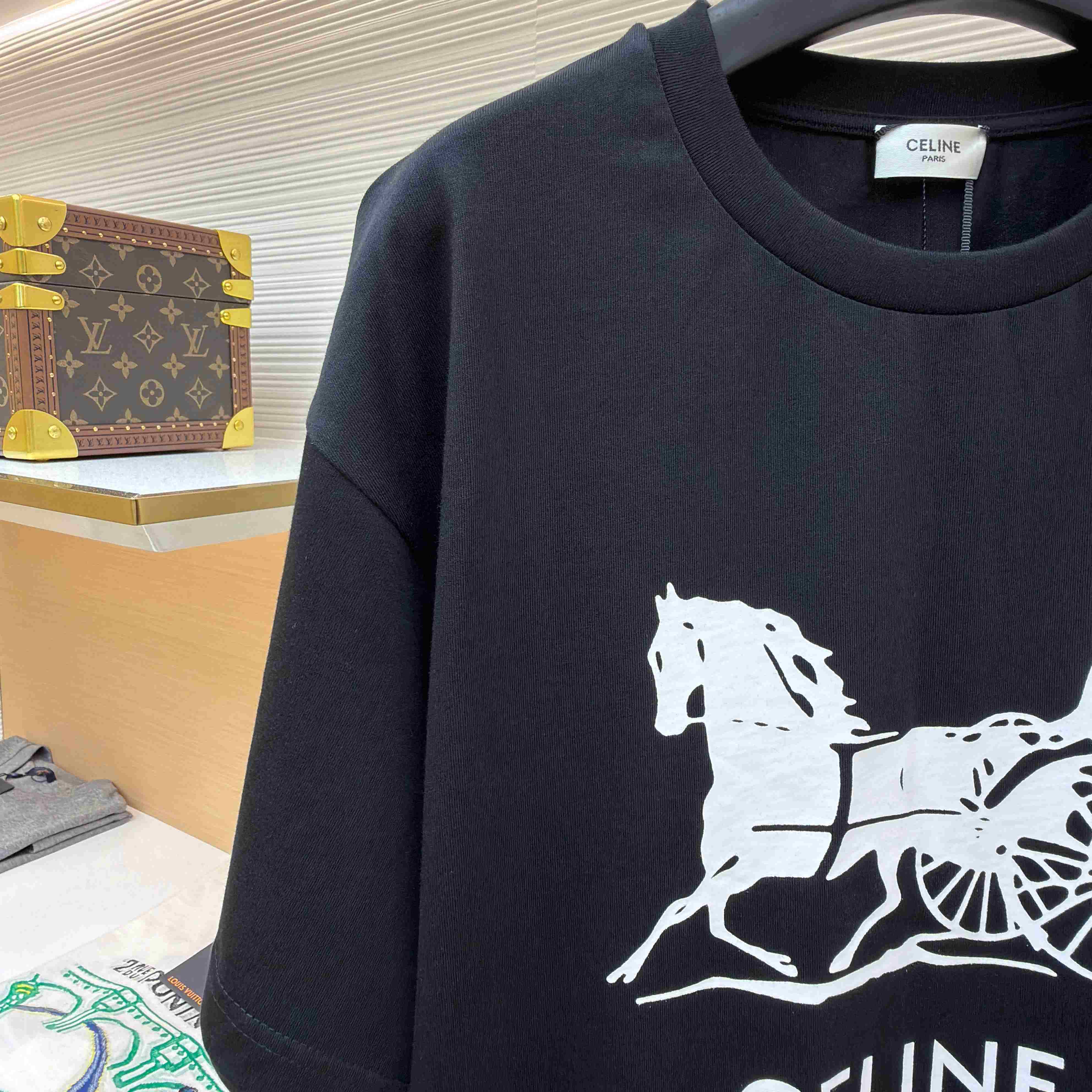 Celine T-shirt IN Cotton Jersey - DesignerGu