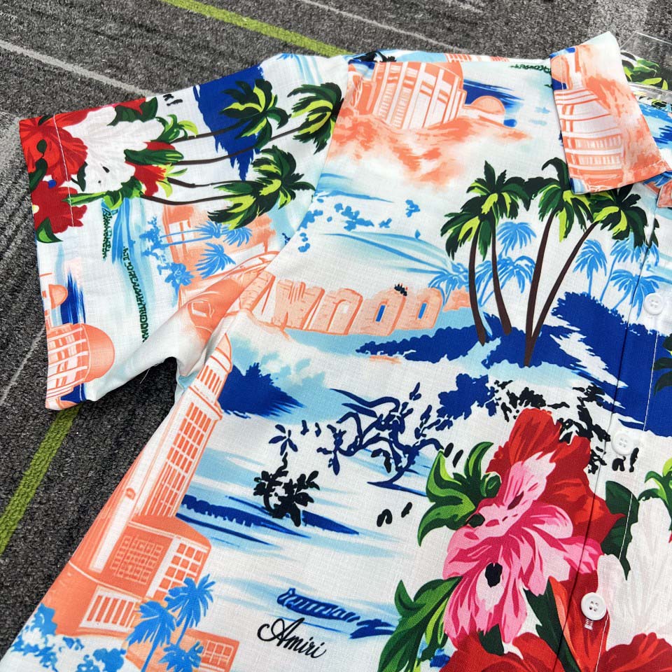 Amiri Cityscape Embellished Shirt 'Multicolor' - DesignerGu