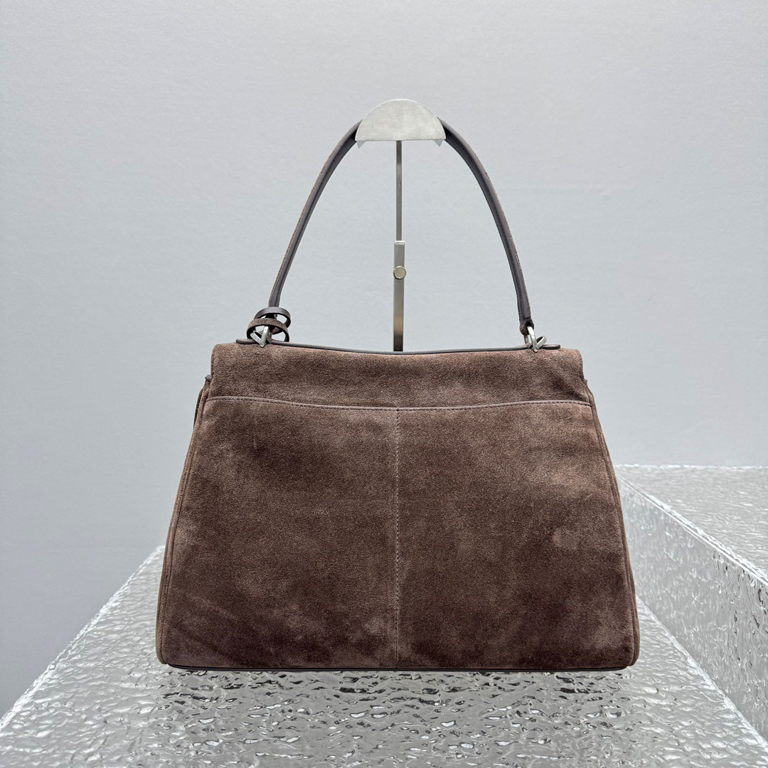 Balenciaga Rodeo Handbag Medium In Light Espresso - DesignerGu