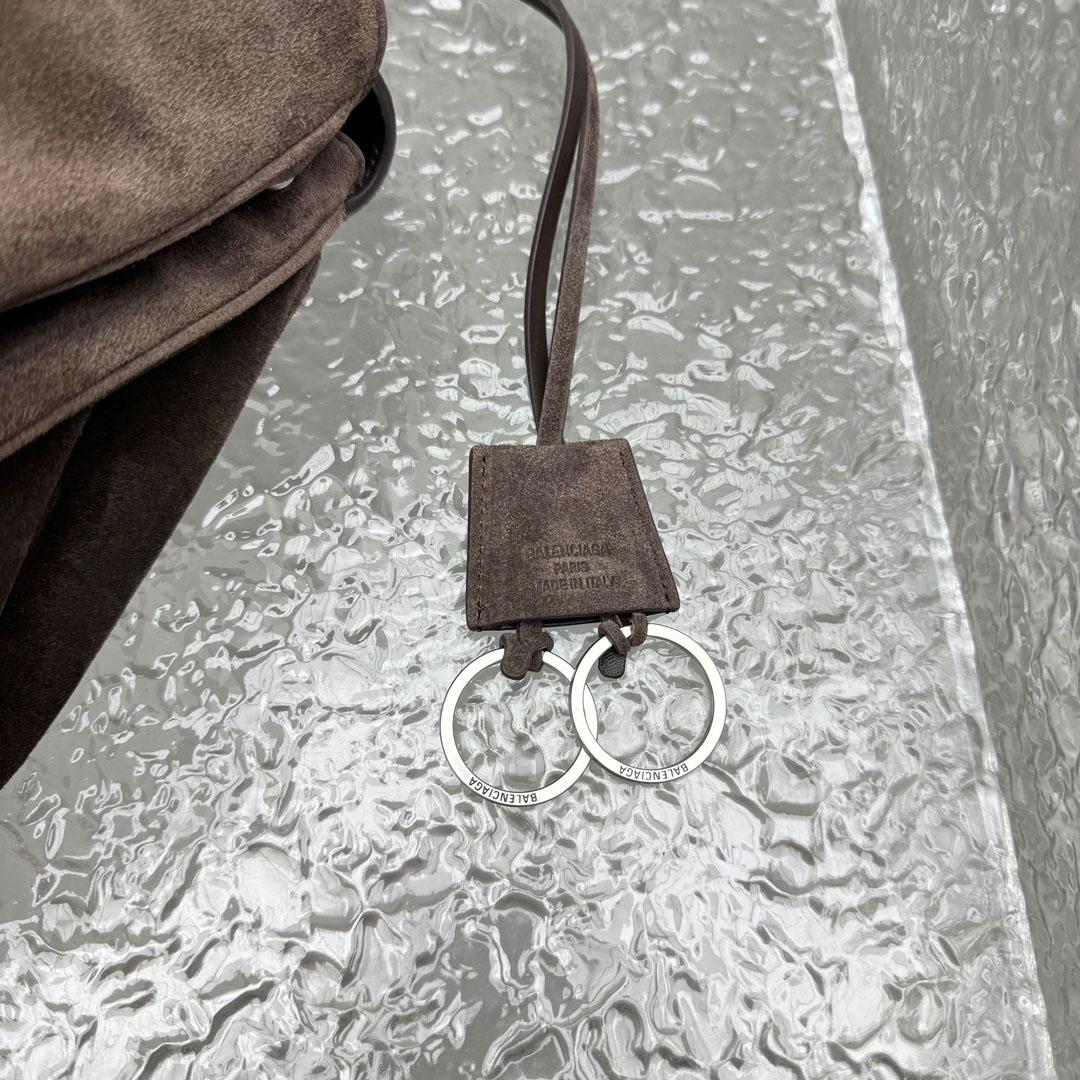 Balenciaga Rodeo Handbag Medium In Light Espresso - DesignerGu