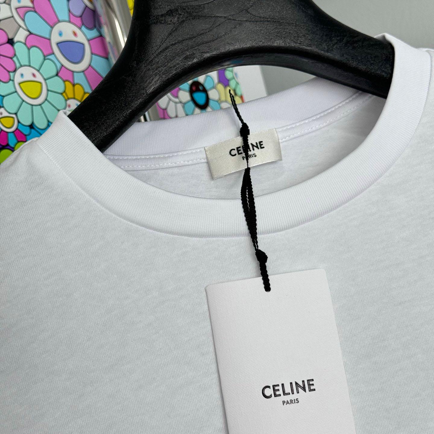 Celine Loose t-shirt IN Cotton Jersey - DesignerGu
