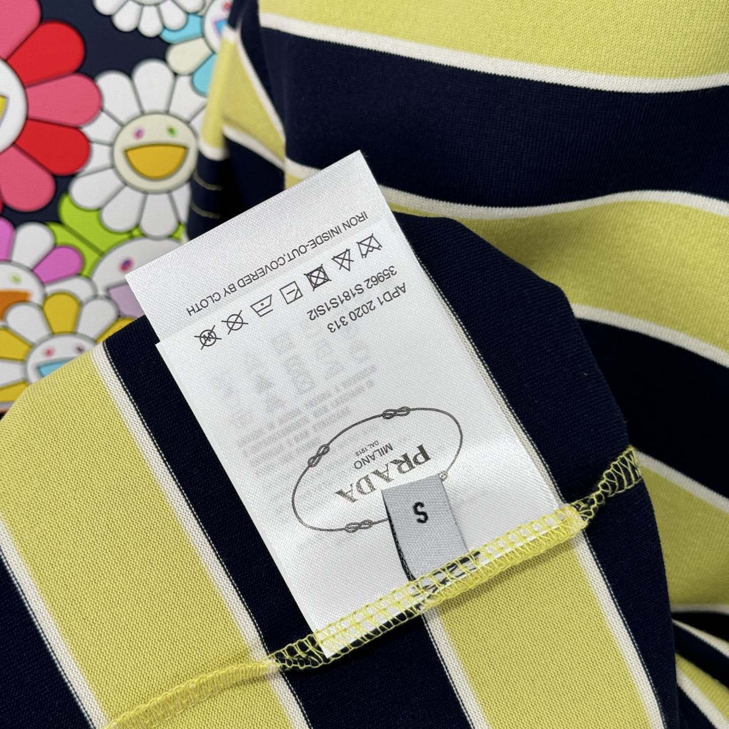 Prada Oversized Striped Jersey T-shirt - DesignerGu