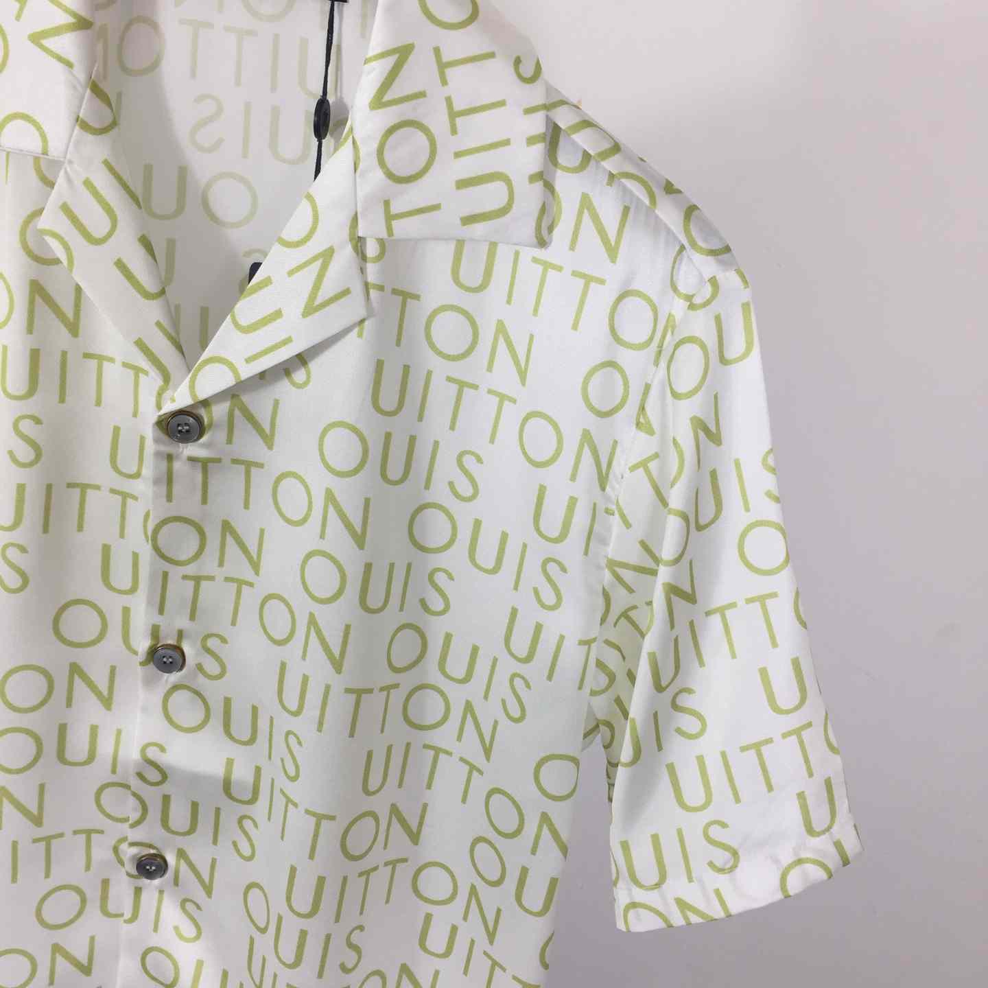 Louis Vuitton Short-Sleeved Printed Silk Shirt   1AJUTC - DesignerGu