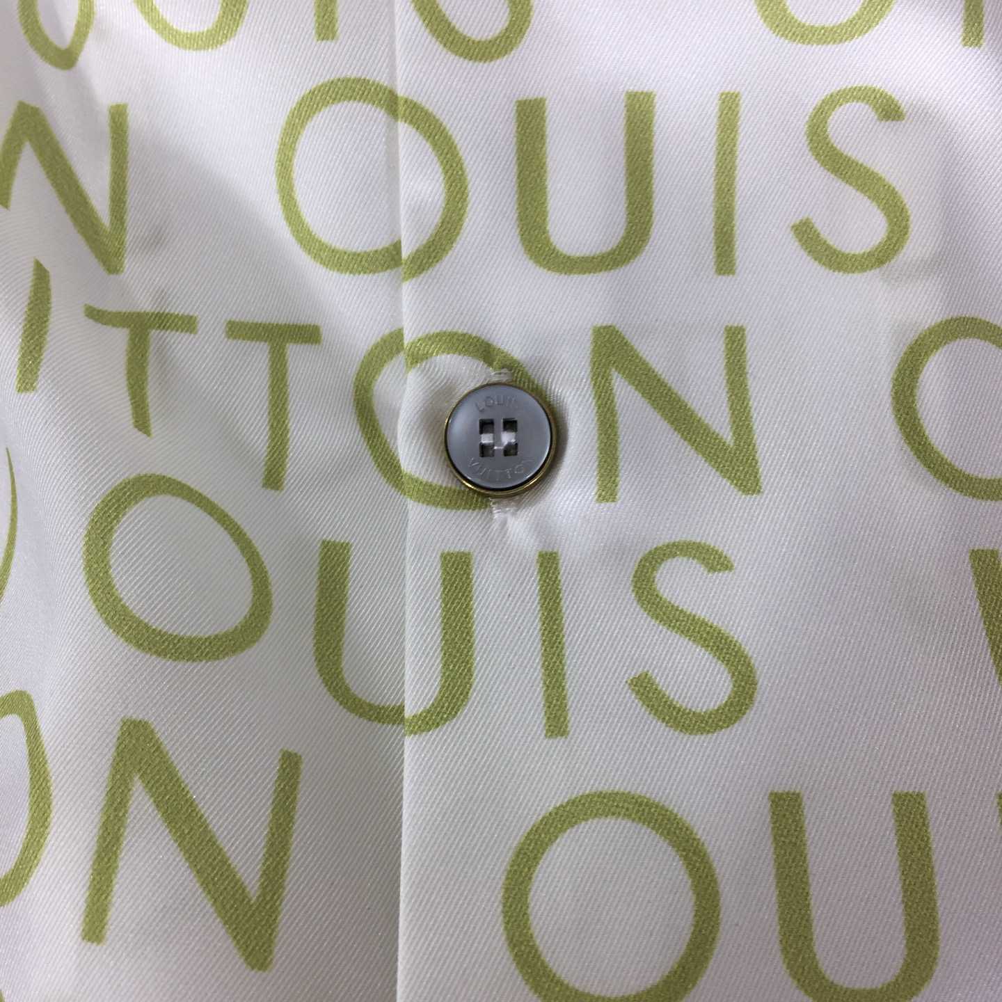 Louis Vuitton Short-Sleeved Printed Silk Shirt   1AJUTC - DesignerGu