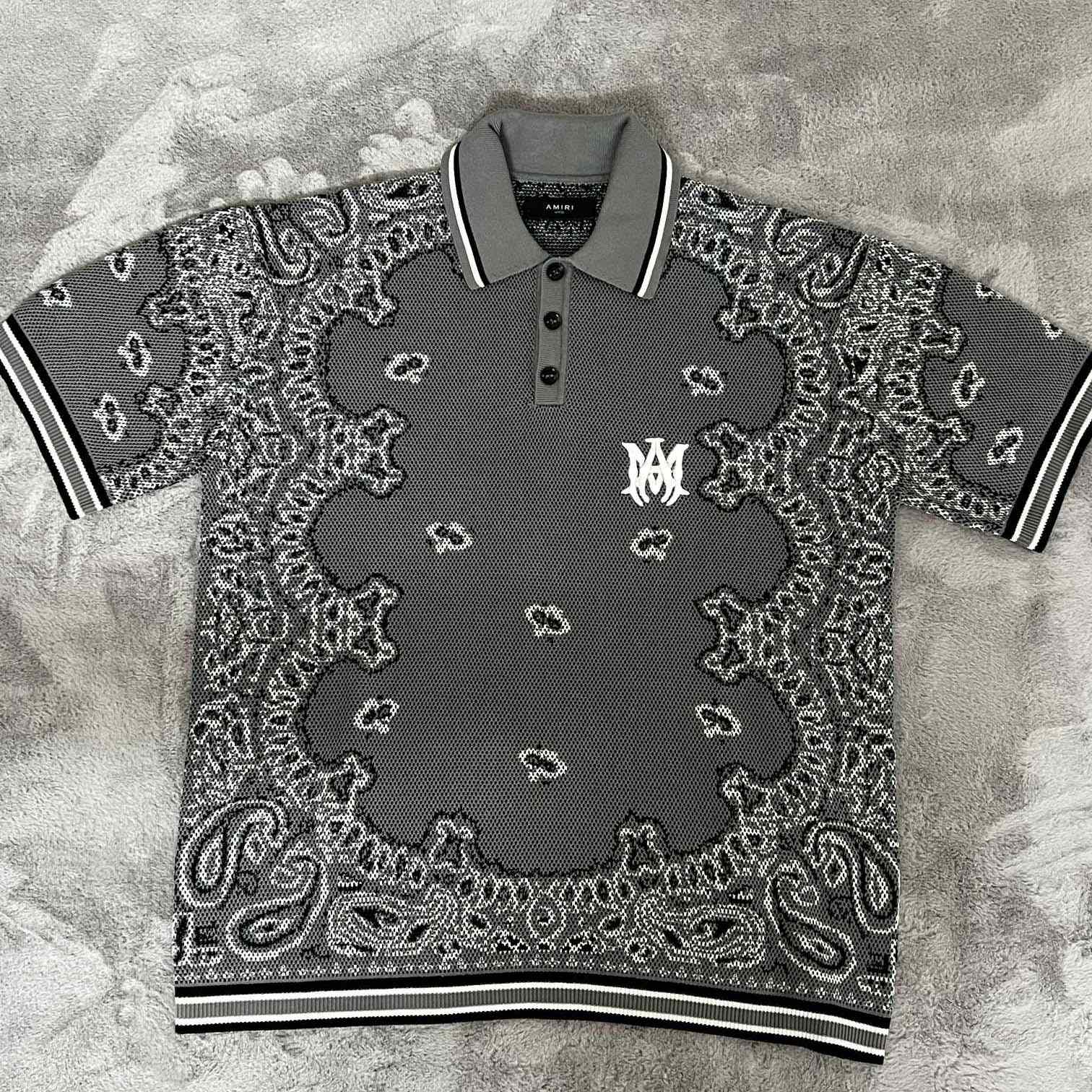 Amiri Bandana Polo - DesignerGu