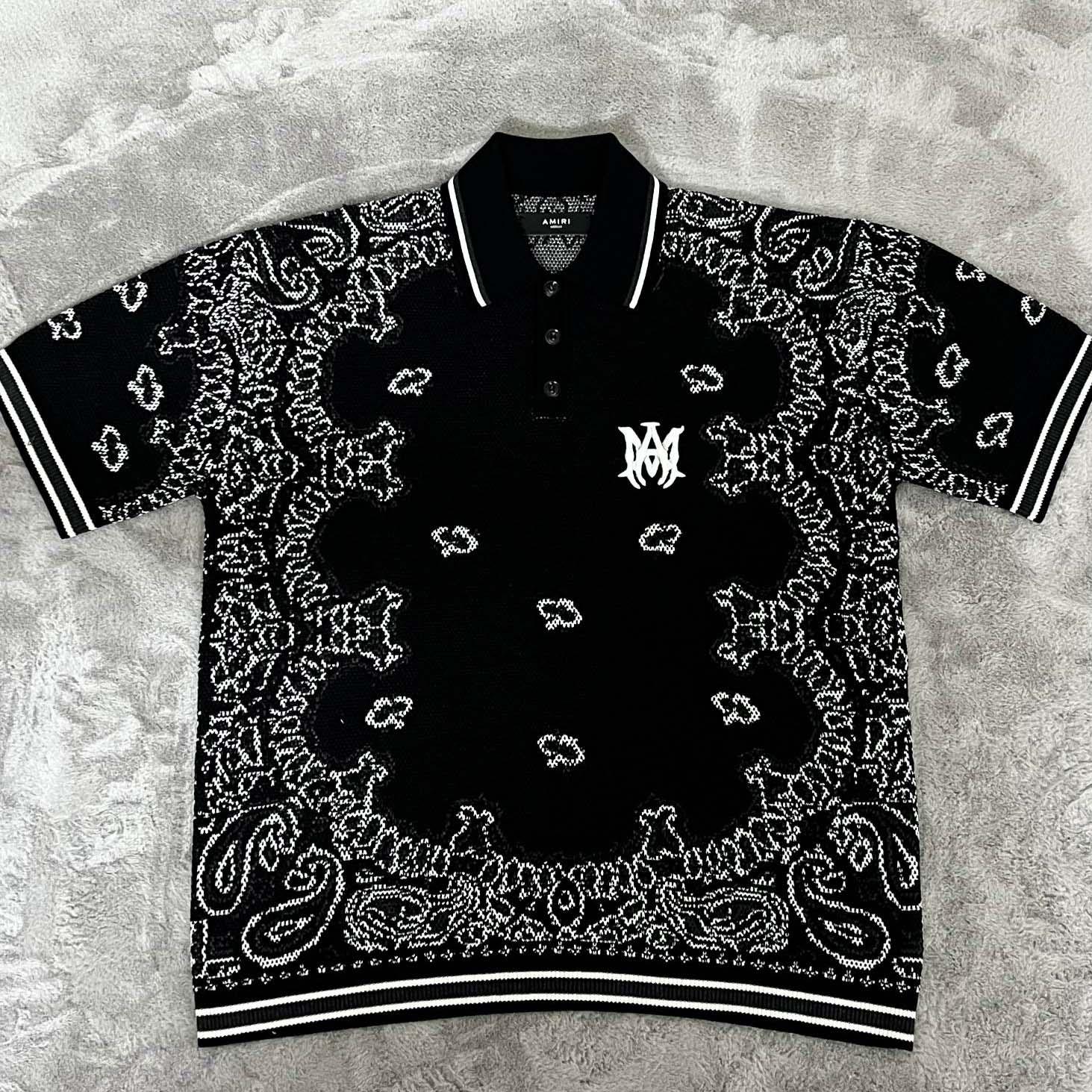 Amiri Bandana Polo - DesignerGu