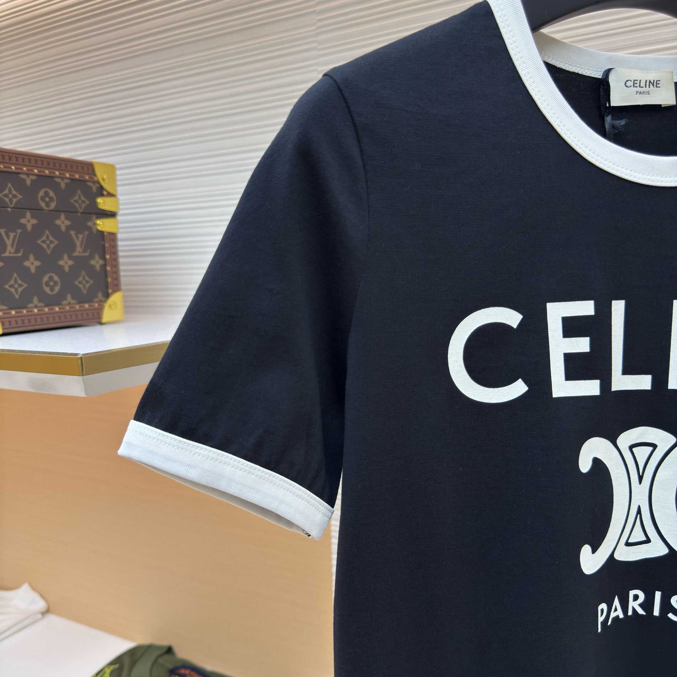 celine Paris T-shirt In Cotton Jersey - DesignerGu