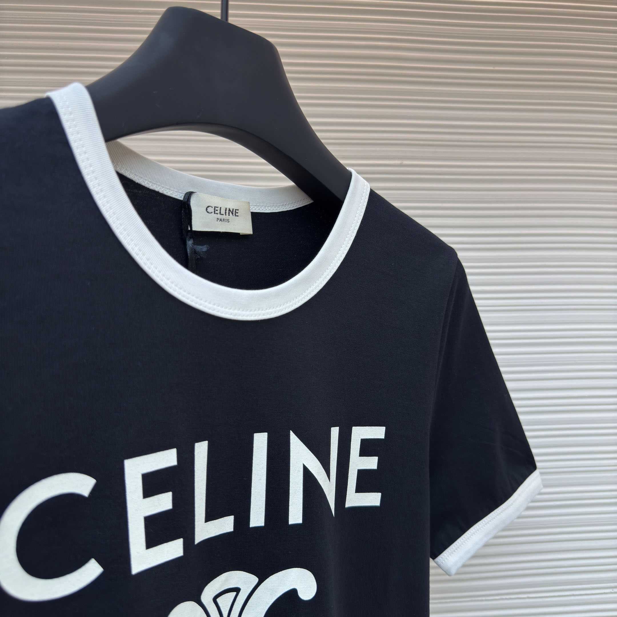 celine Paris T-shirt In Cotton Jersey - DesignerGu