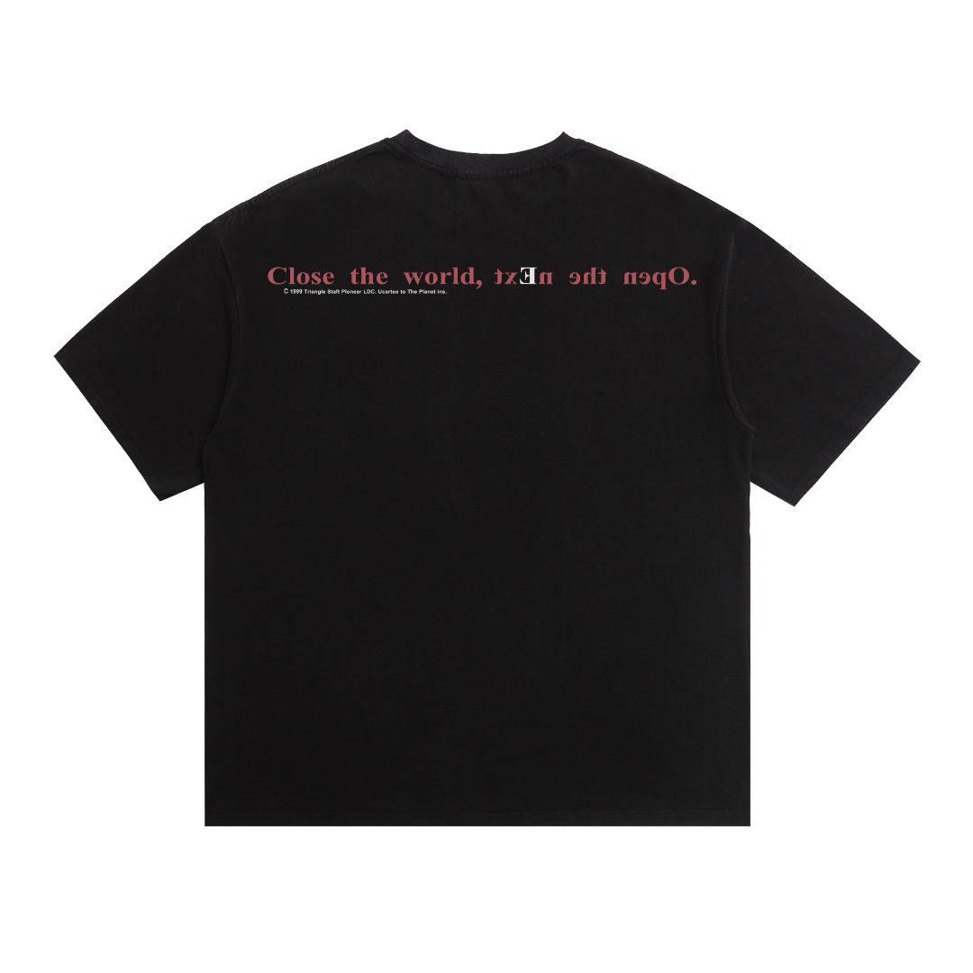 Saint Michael  Lain Short Sleeve Tee 'Black' - DesignerGu