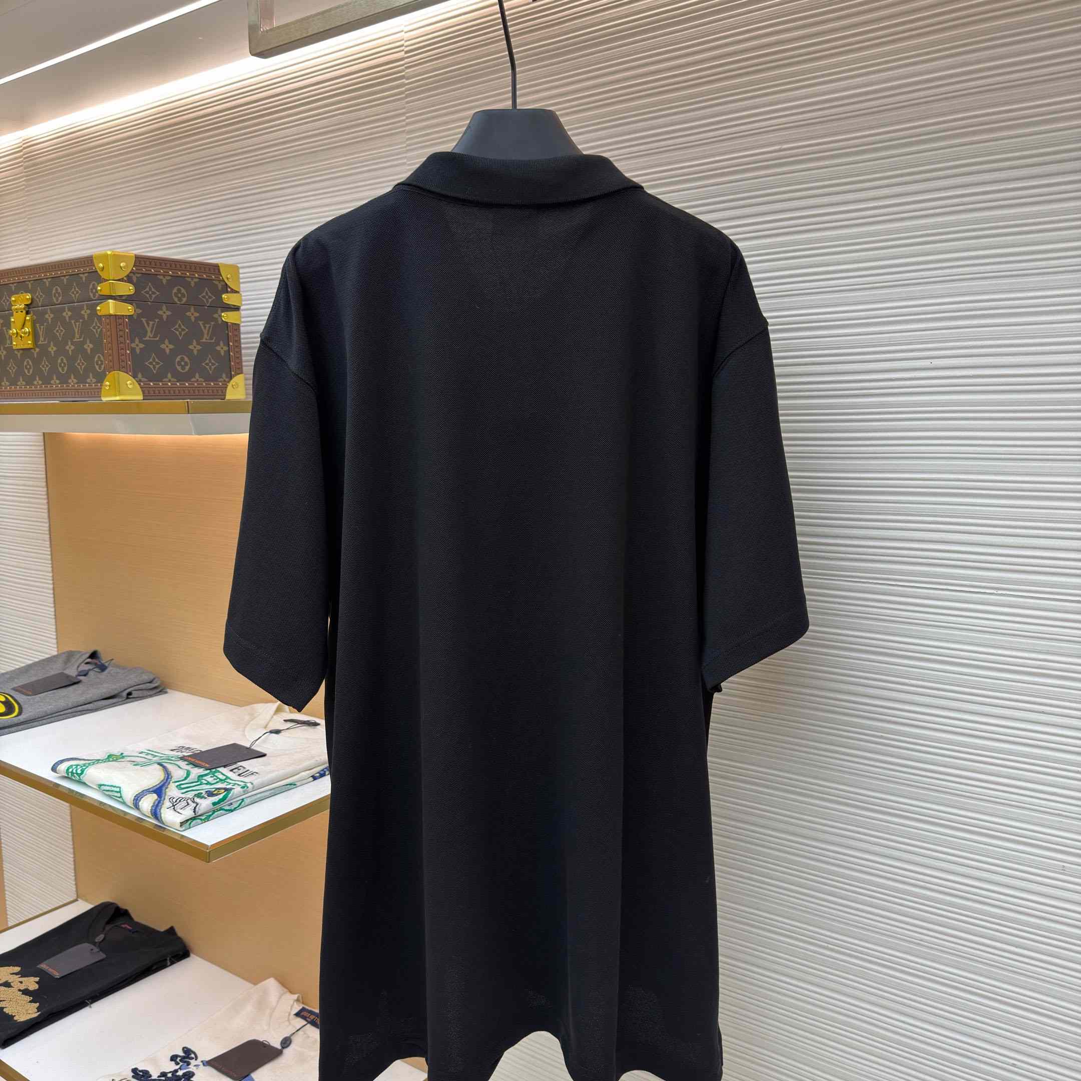 Balenciaga Laurel Classic Regular Polo In Black - DesignerGu