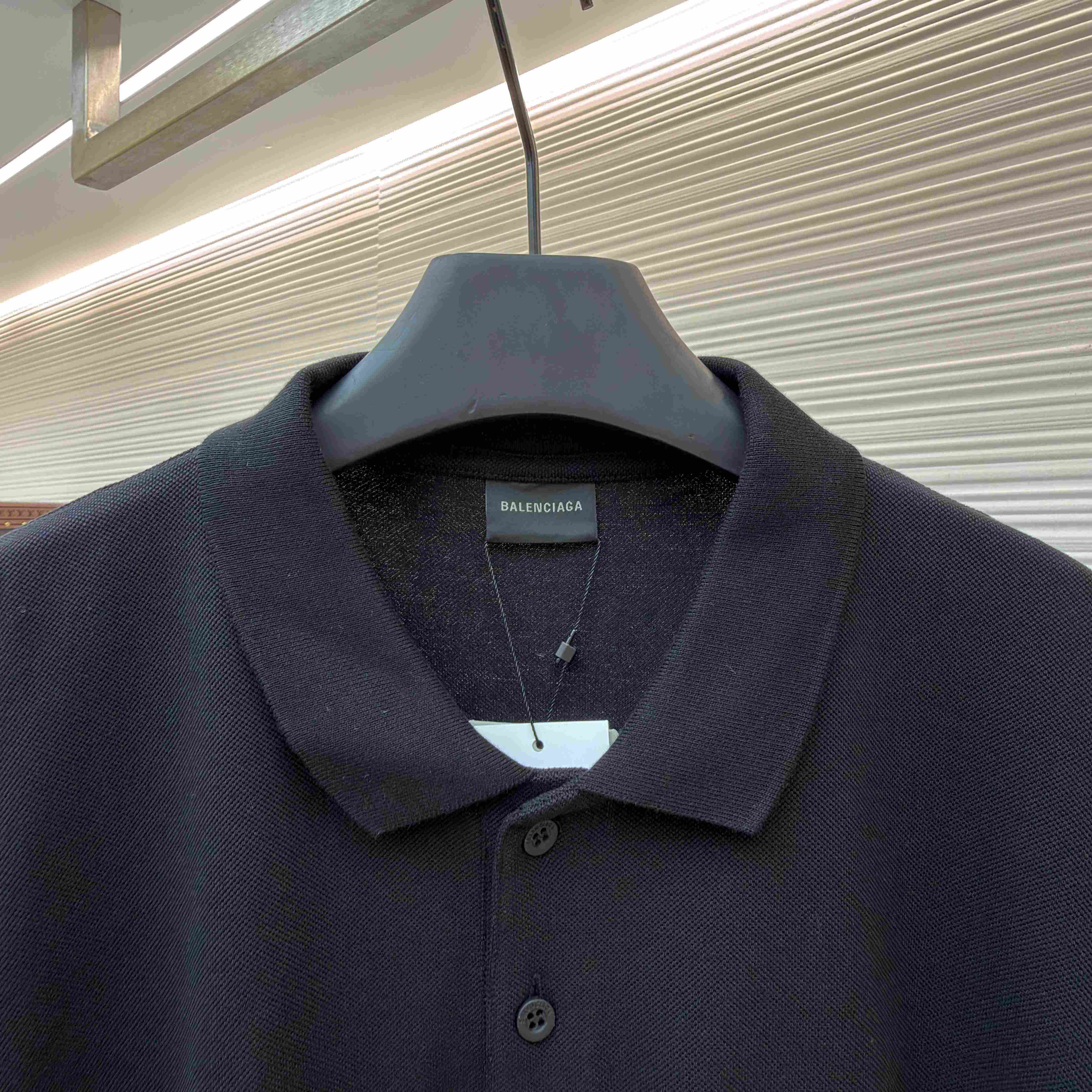 Balenciaga Laurel Classic Regular Polo In Black - DesignerGu