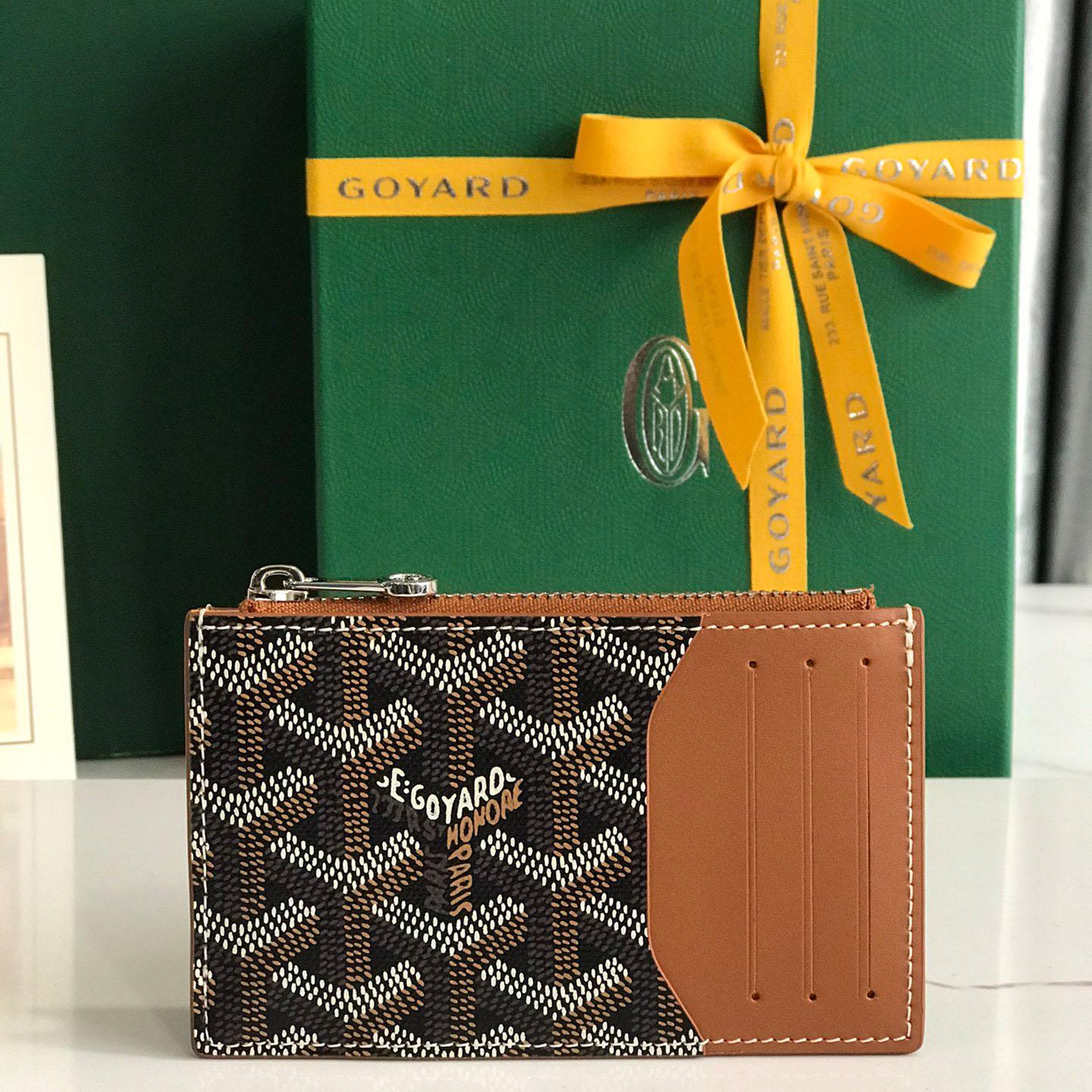 Goyard Bourbon Zipped Card Holder - DesignerGu