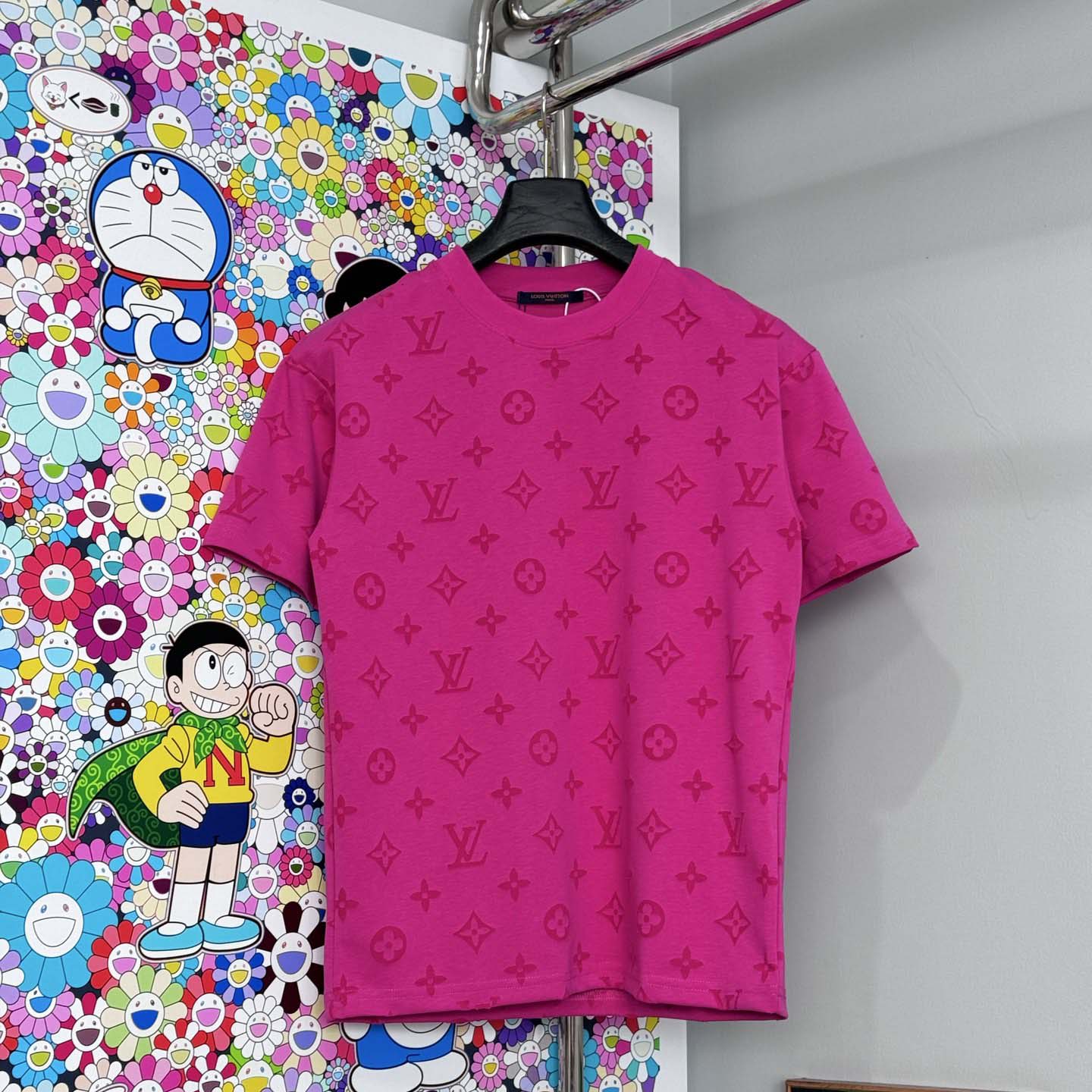 Louis Vuitton Monogram Short-Sleeved Crewneck - DesignerGu